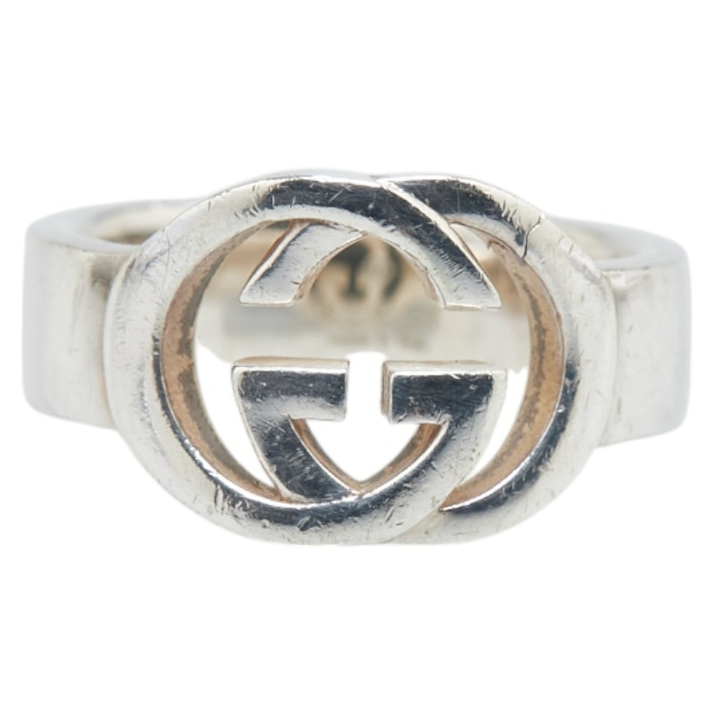Gucci Interlocking G Ring #9 SV925 Silver Women's GUCCI