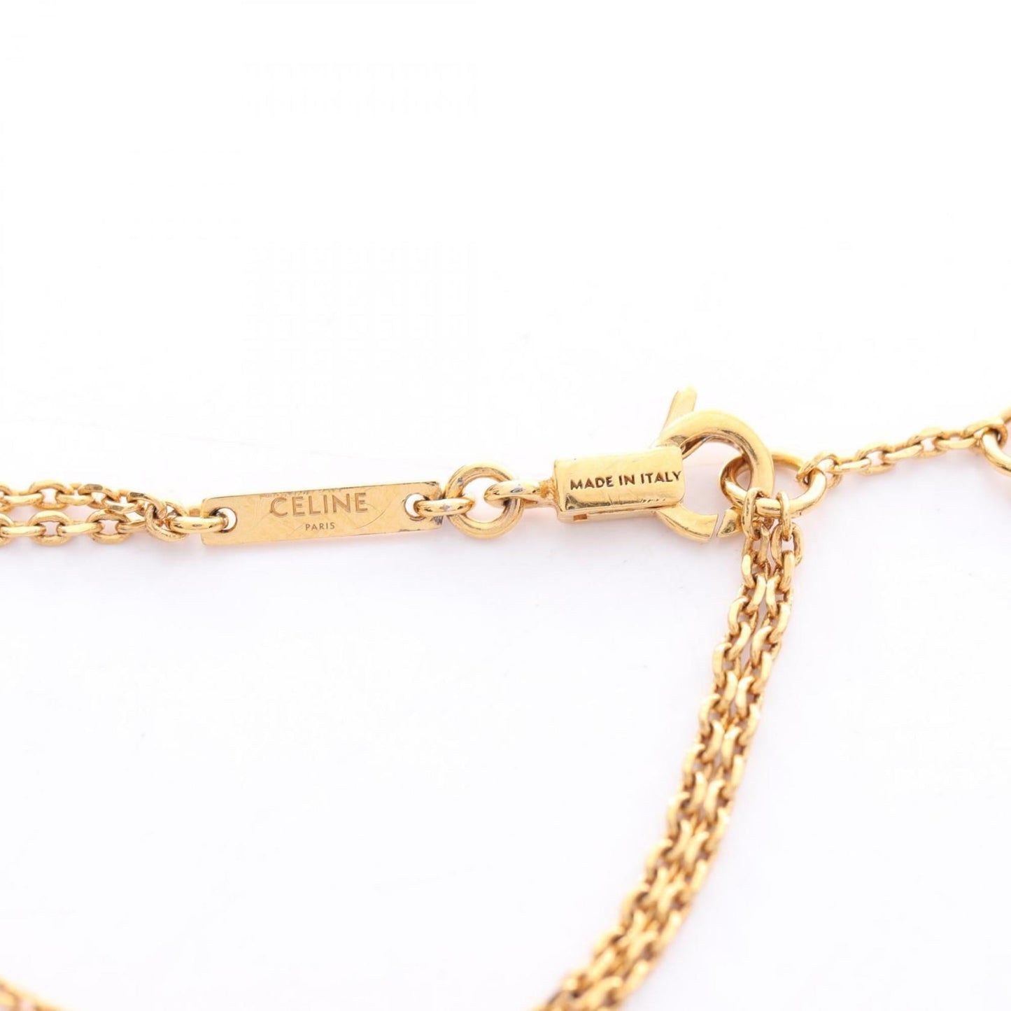 Celine Les Perles Bracelet, Gold-Plated, with Faux Pearls, Women's, Gold and White