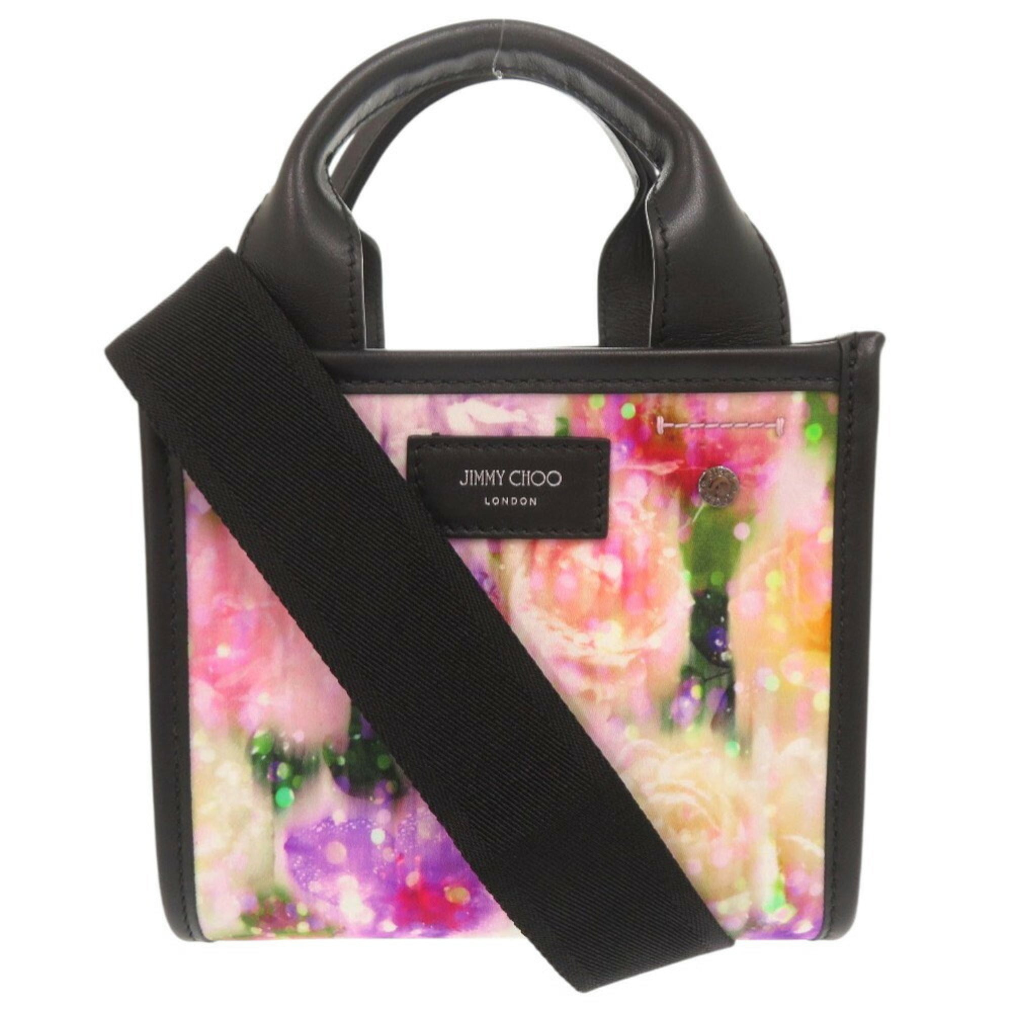 Jimmy Choo Nylon Leather Multicolor Handbag Shoulder Bag 0455JIMMY CHOO