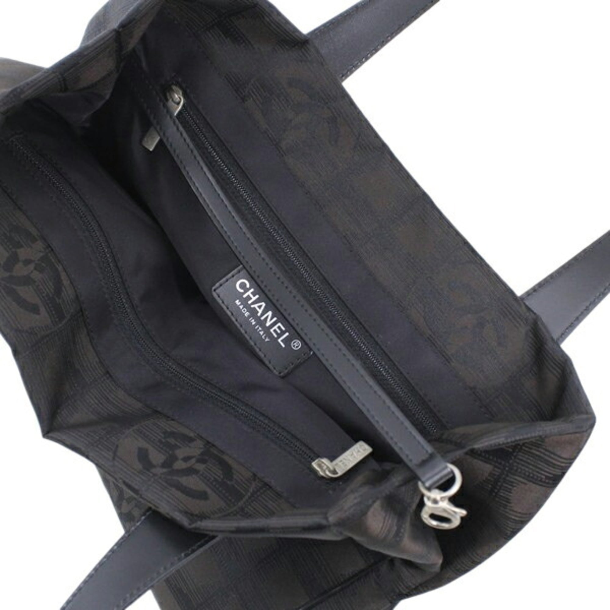 CHANEL New Travel Line Tote PM Dark Brown Bag Handbag Women's Nylon T6249 — New - Store Return