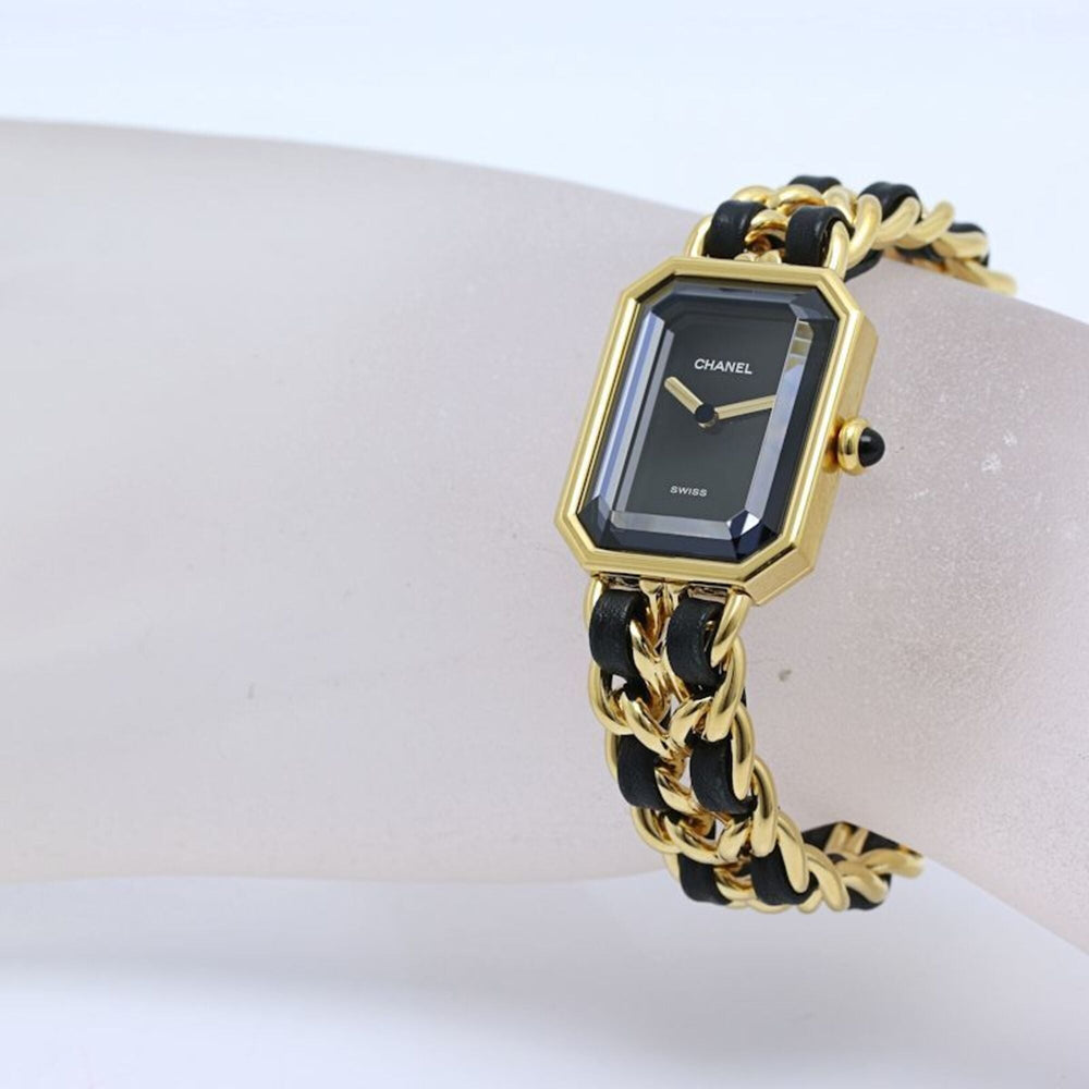 CHANEL Premiere S size H0001 483011001 Women's Watch GP (Gold Plated) x Leather 130517 — Good