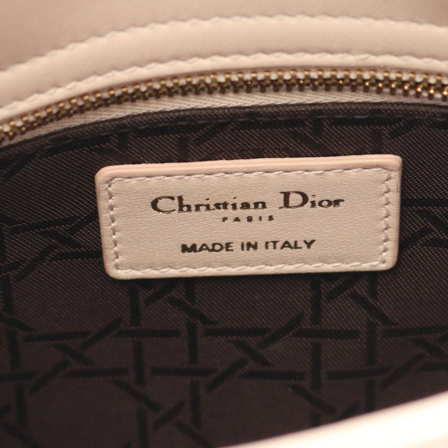 Christian Dior Dior LADY DIOR MY ABCDIOR Lady Small Cannage Handbag, Leather, Women's, Pink, M0538ONGE_M413