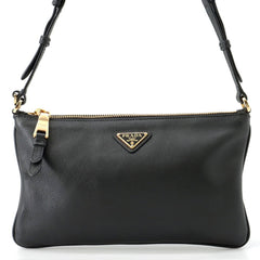 Prada Shoulder Bag Triangle Leather 1BC238 PRADA Handbag — Like New