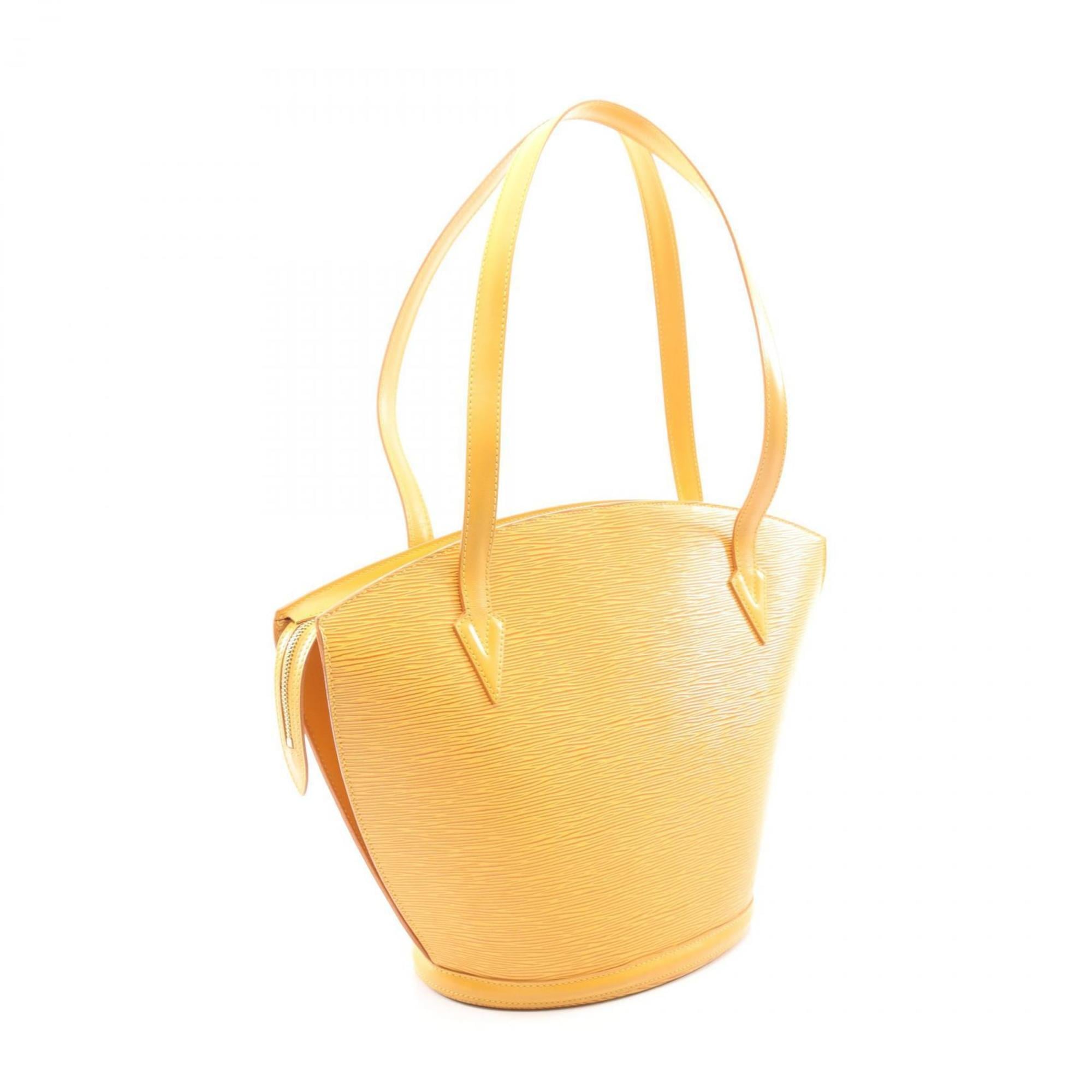 Louis Vuitton Saint-Jacques Shopping Shoulder Bag, Epi Leather, Yellow, Women's, M52269