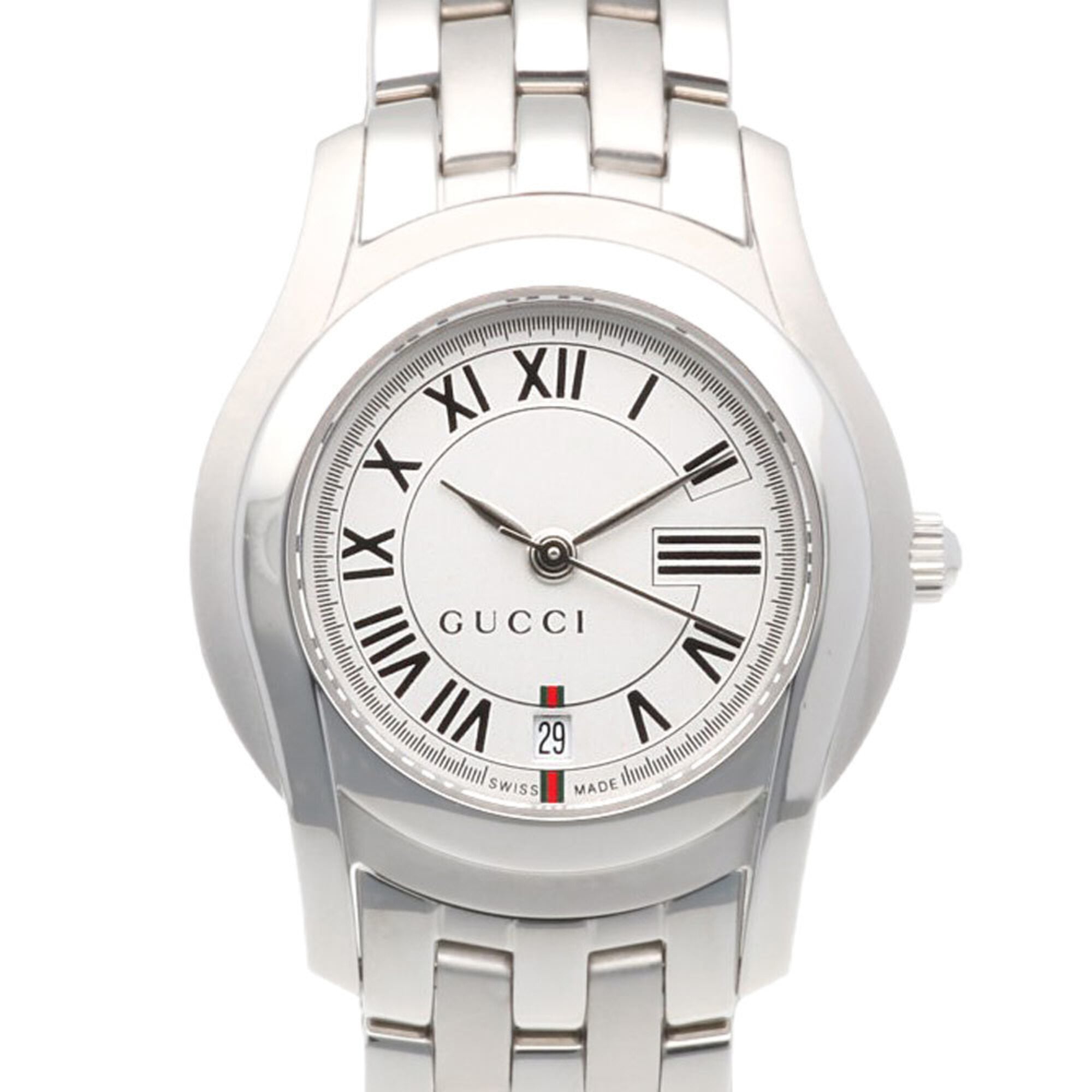 Gucci watch, stainless steel 5500L quartz, polished, women's, pre-owned — Very Good