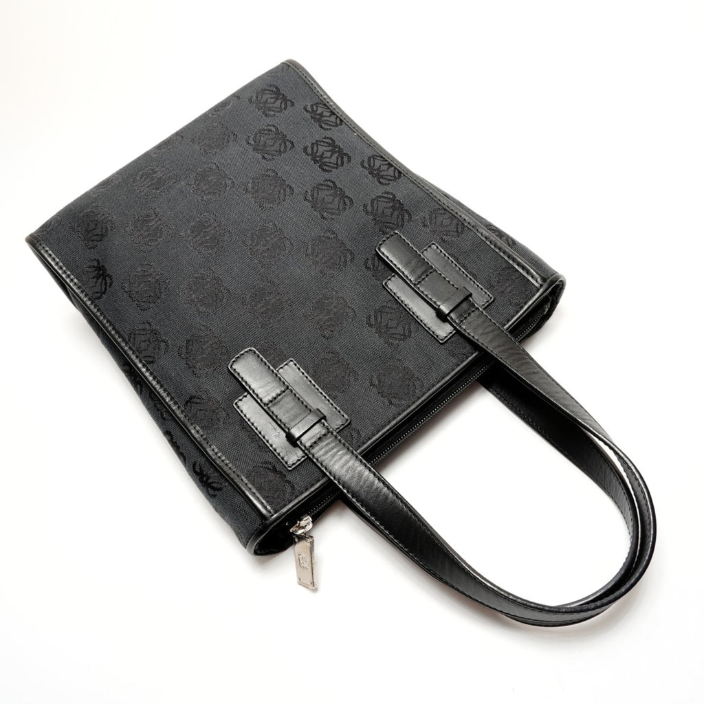 LOEWE Canvas Anagram Repeat Handbag in Black