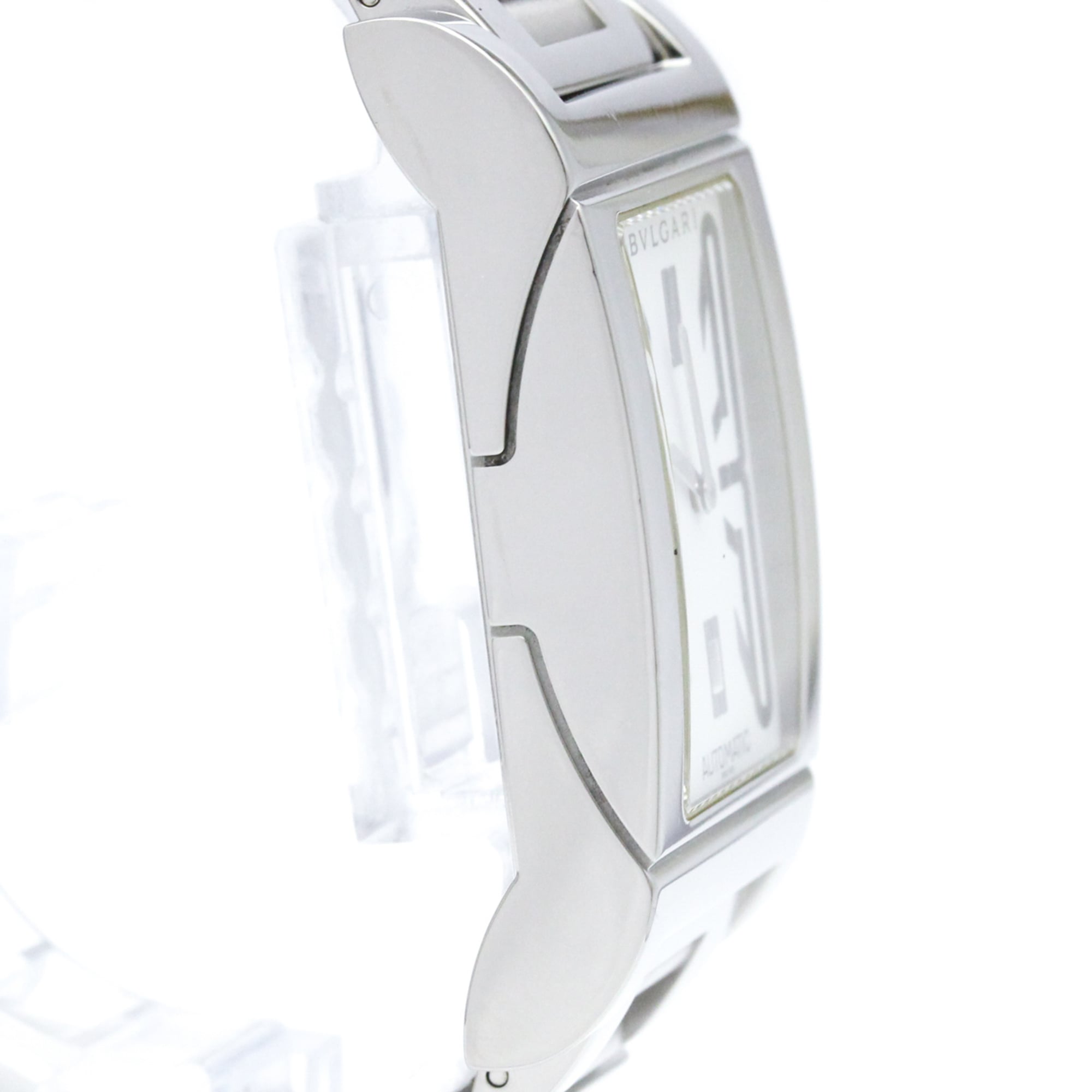 BVLGARI Rettangolo Stainless Steel Automatic Mens Watch RT45S Polished — Very Good