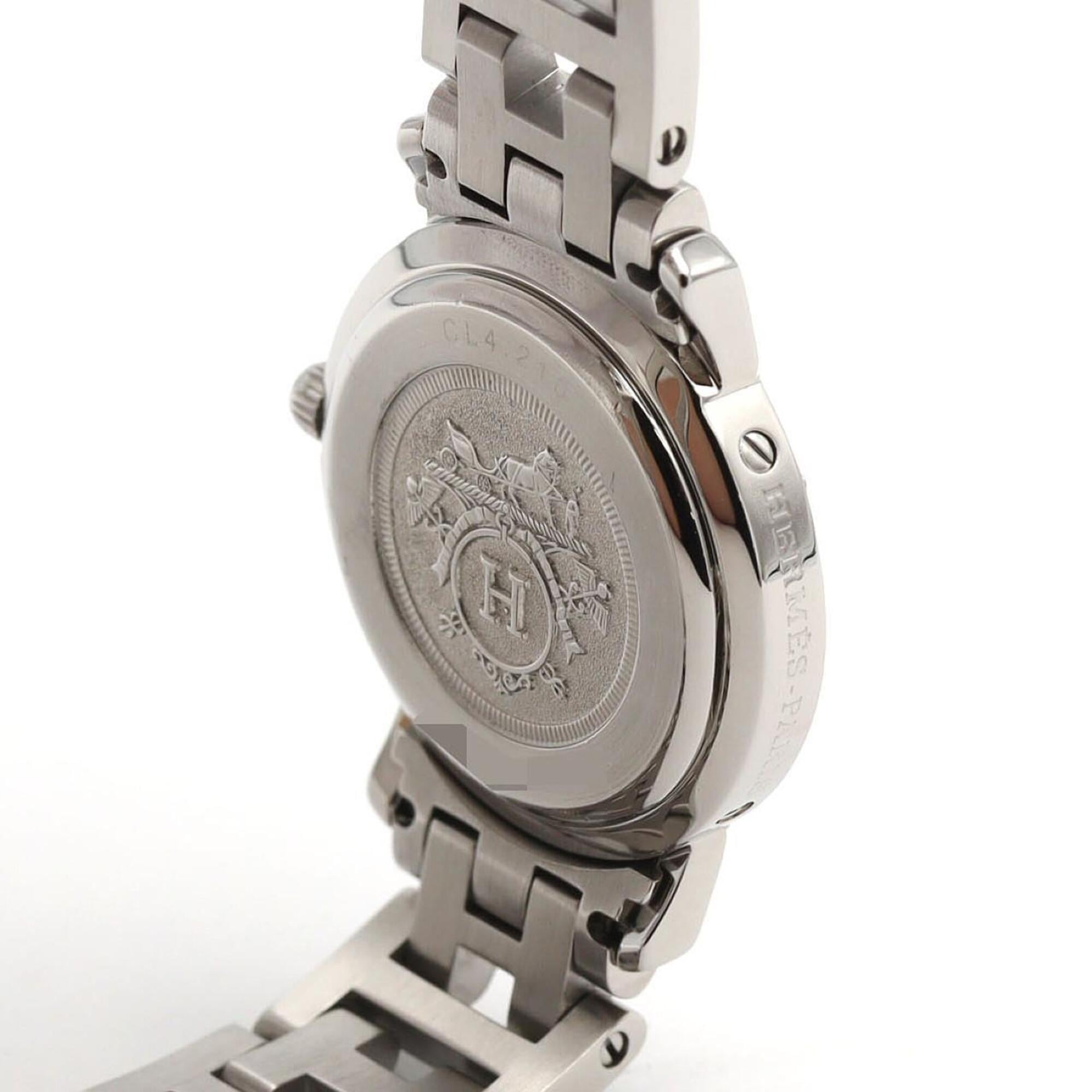Hermes Clipper CL4.210 SS Quartz Watch — Very Good