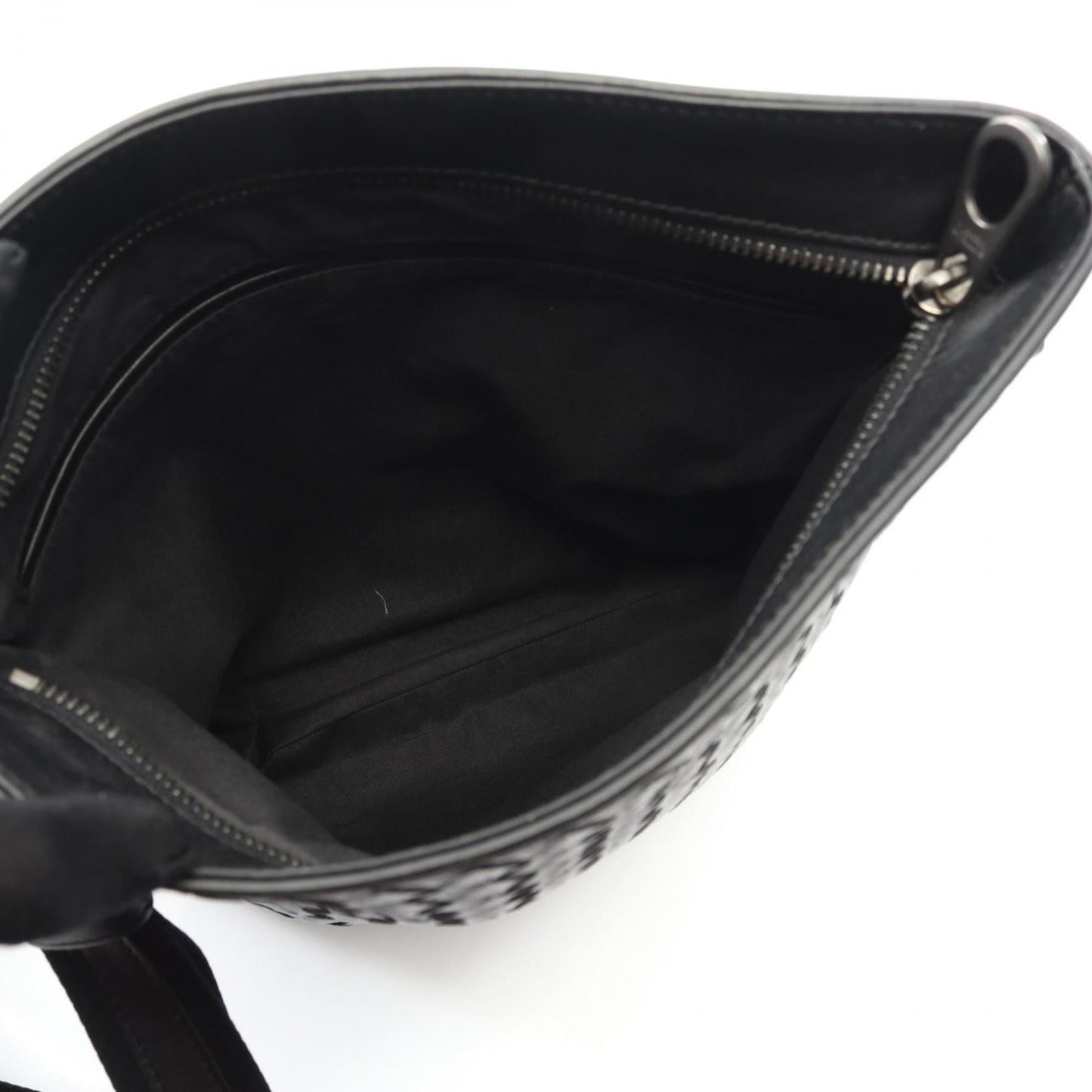 Bottega Veneta Intrecciato Small Messenger Bag Shoulder Leather Men's Black