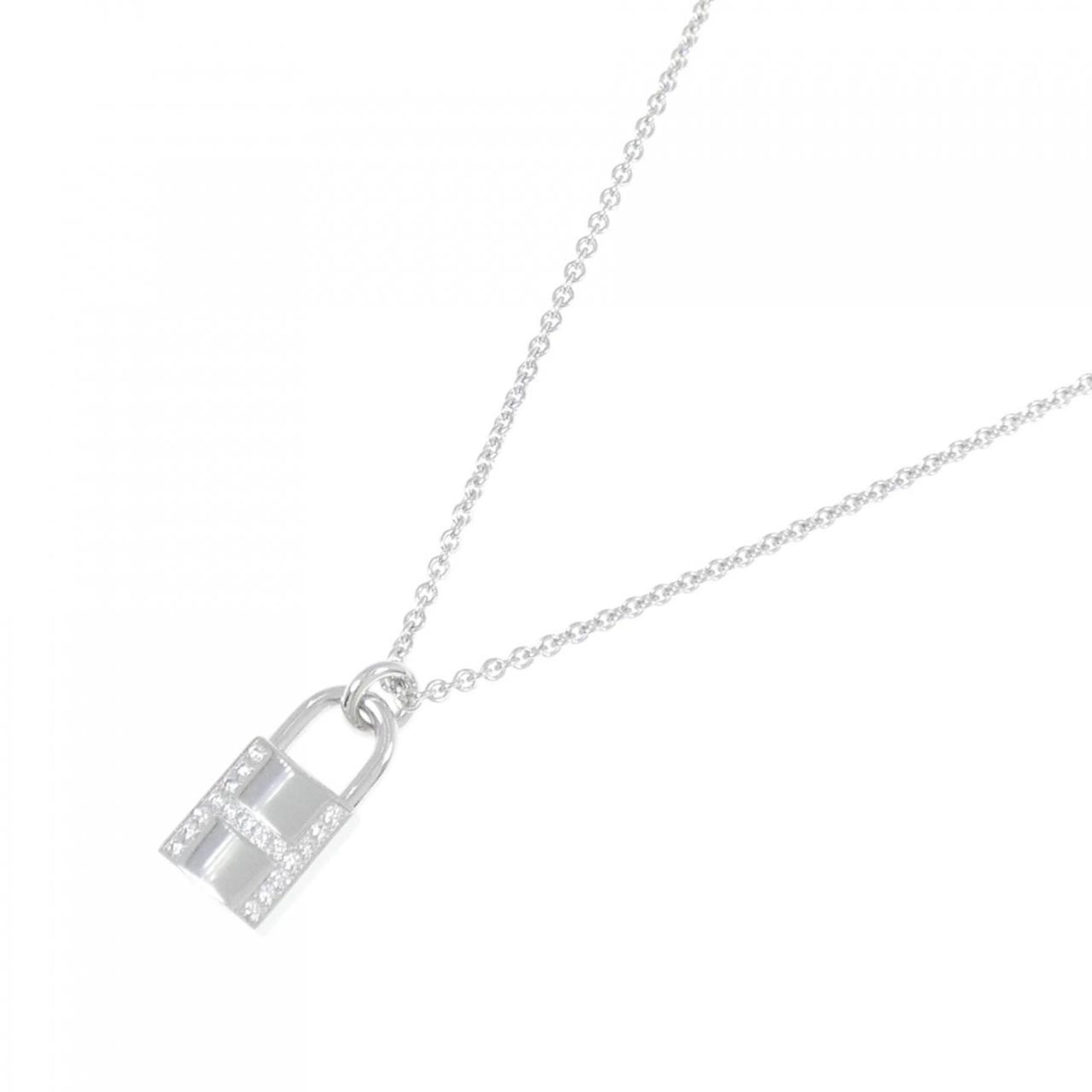Hermes Amulet Padlock Necklace — Like New