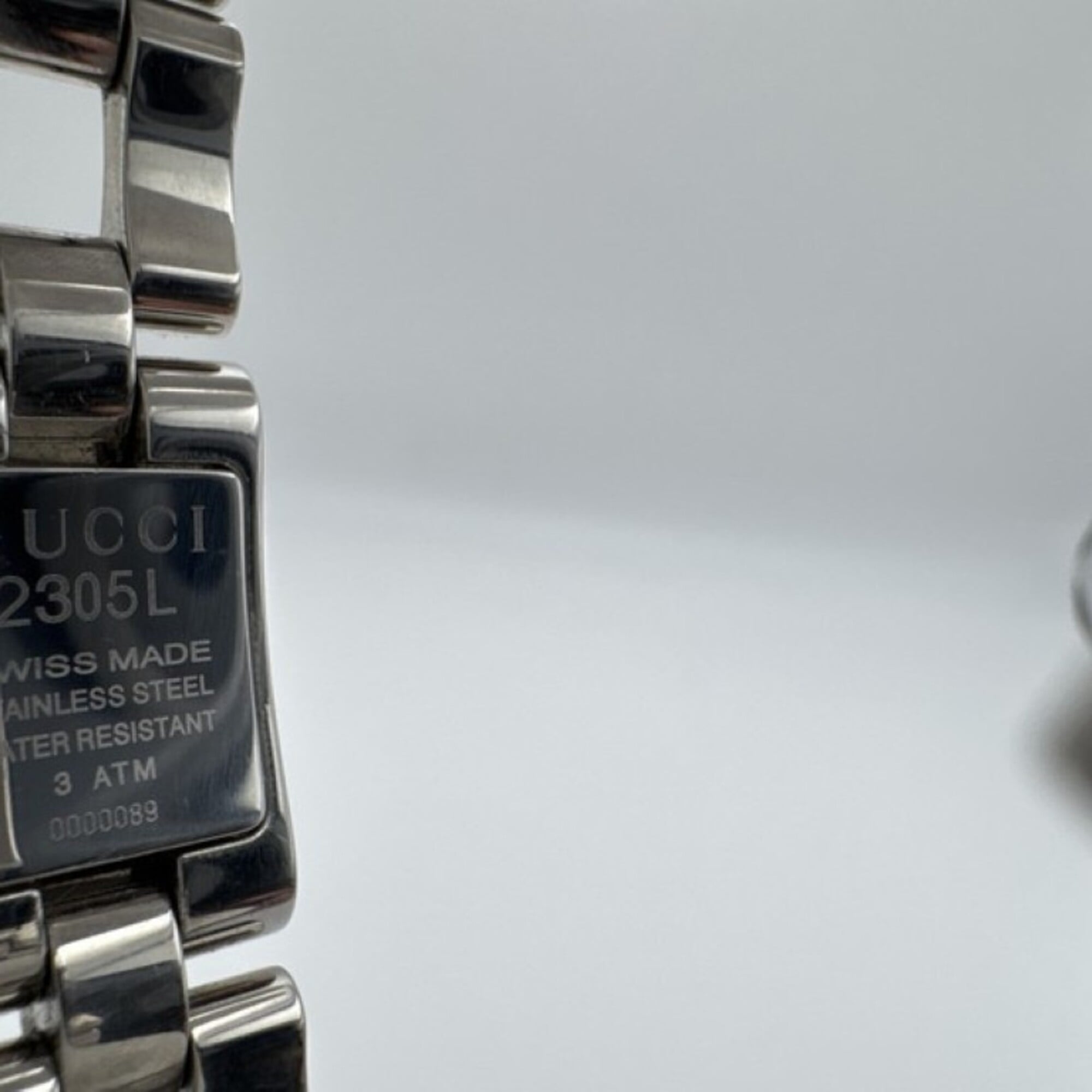 GUCCI Gucci Watch 2305L Black Silver Stainless Steel Women's — Good