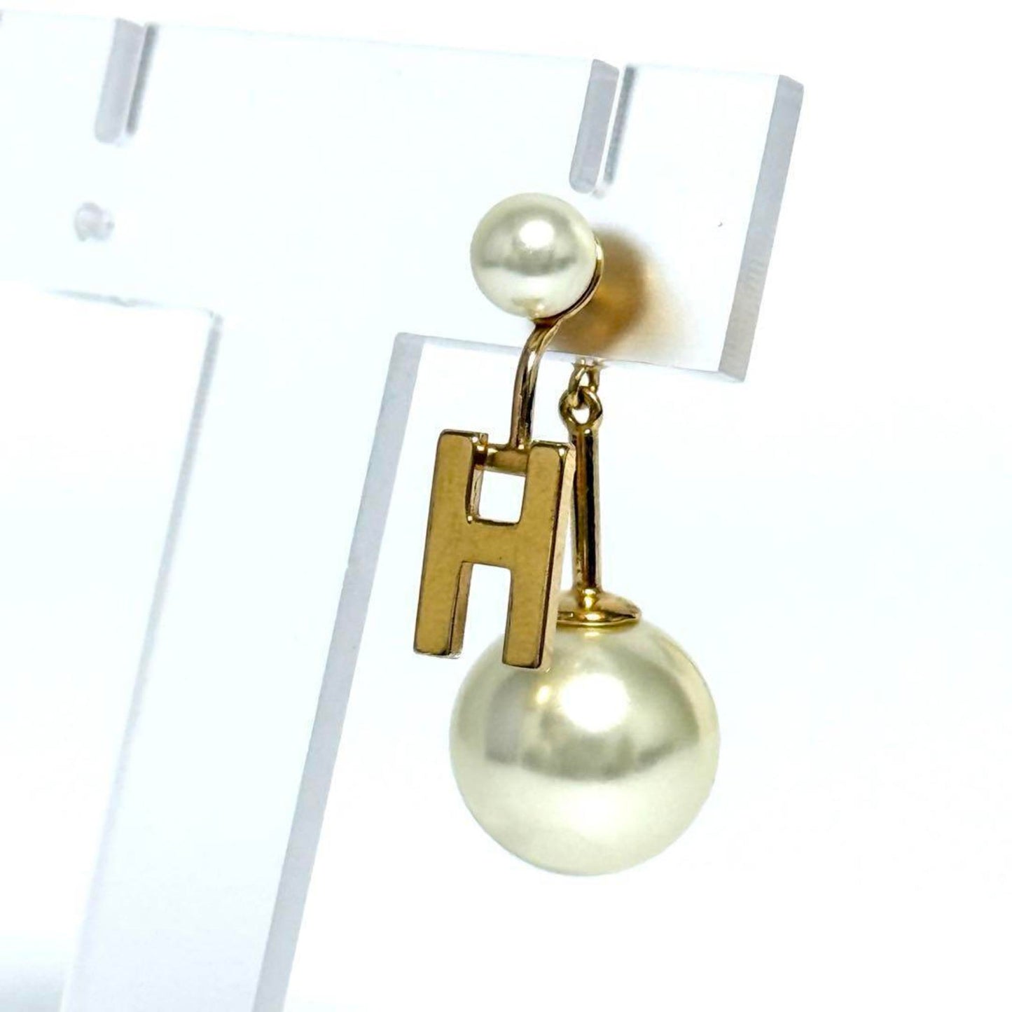 Christian Dior Dior Tribal Single Earring Initial H