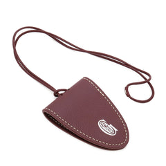 GOYARD Goyard Black Universal Handbag Clip Charm, Chevroche Calfskin Leather, Bordeaux — Like New