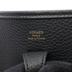 Hermes Evelyne 23 Shoulder Bag/Handbag, Leather, Taurillon Clemence, Women's, Black — New - Store Return