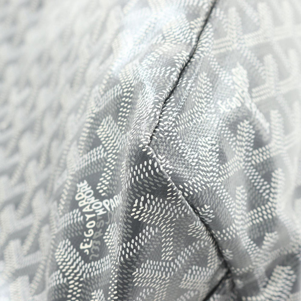 Goyard Saint Louis PM Tote Bag, Coated Canvas and Leather, Women's, Gray, Multicolor