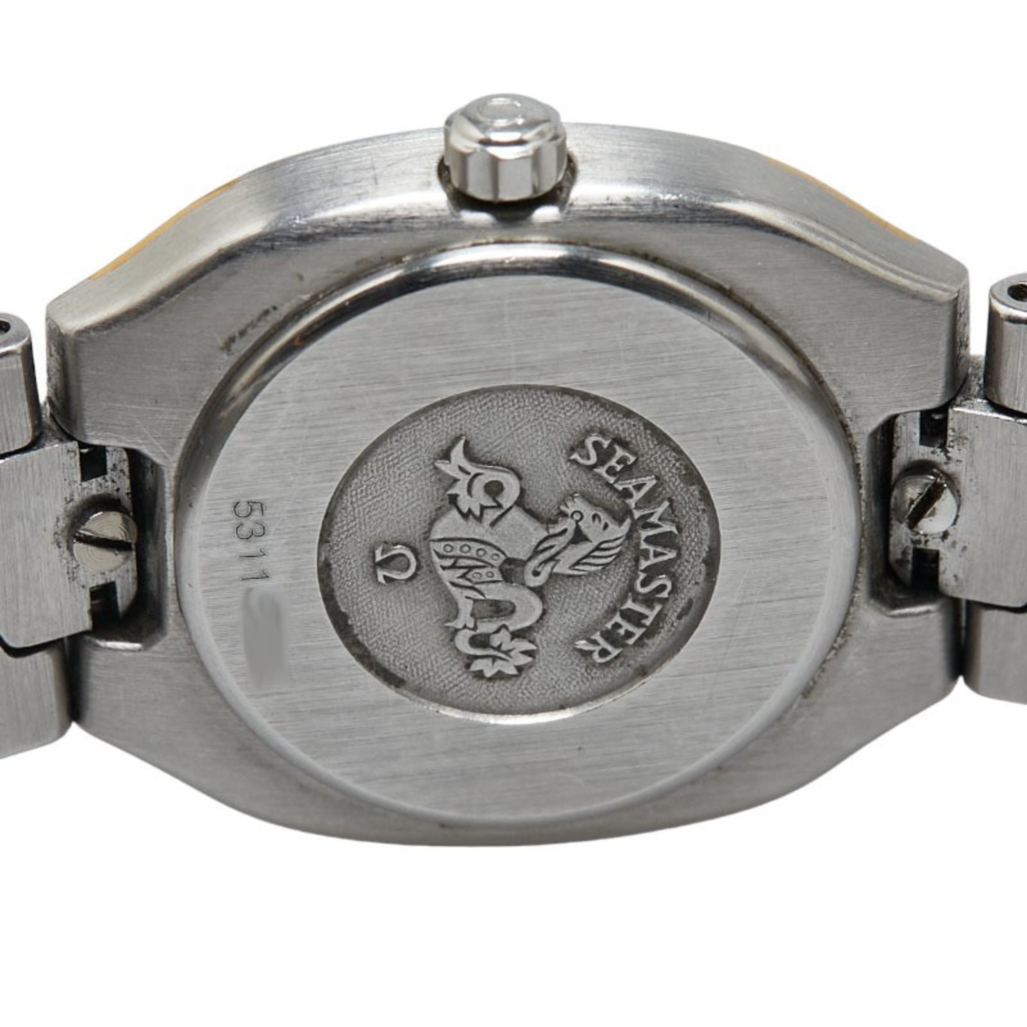 OMEGA Seamaster Polaris Watch Quartz Grey Dial Stainless Steel Ladies — Good
