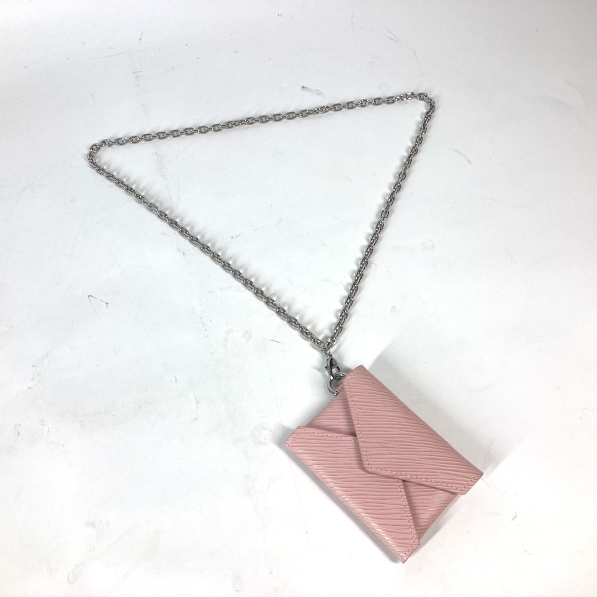 LOUIS VUITTON Louis Vuitton M68557 Epi Kirigami Necklace Pouch Wallet/Coin Case Wallet Leather Women's Pink — Like New