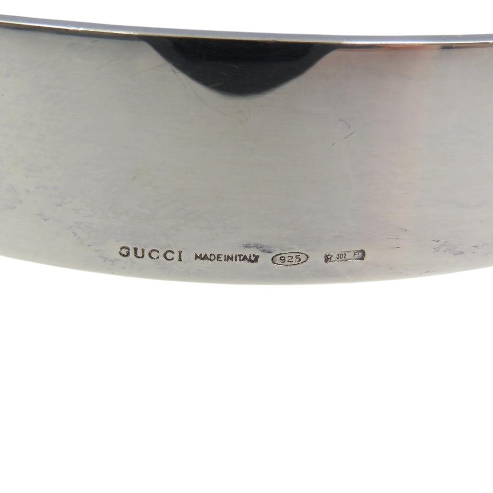 Like new Gucci G Cutout Sterling Silver Bangle 0976GUCCI — Like New