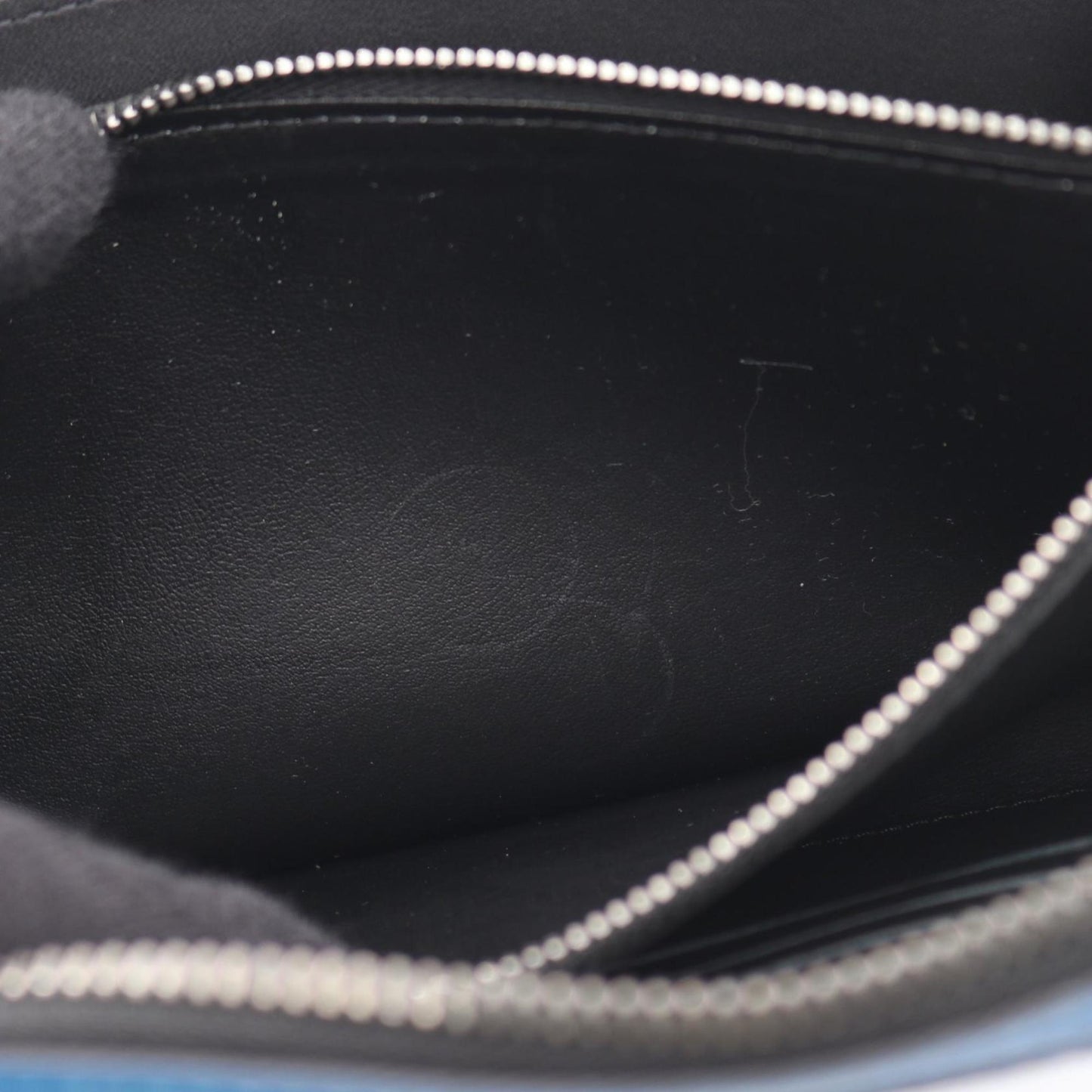 Louis Vuitton Zippy XL Damier Infini Round Long Wallet, Leather, Men's, Blue, N60079