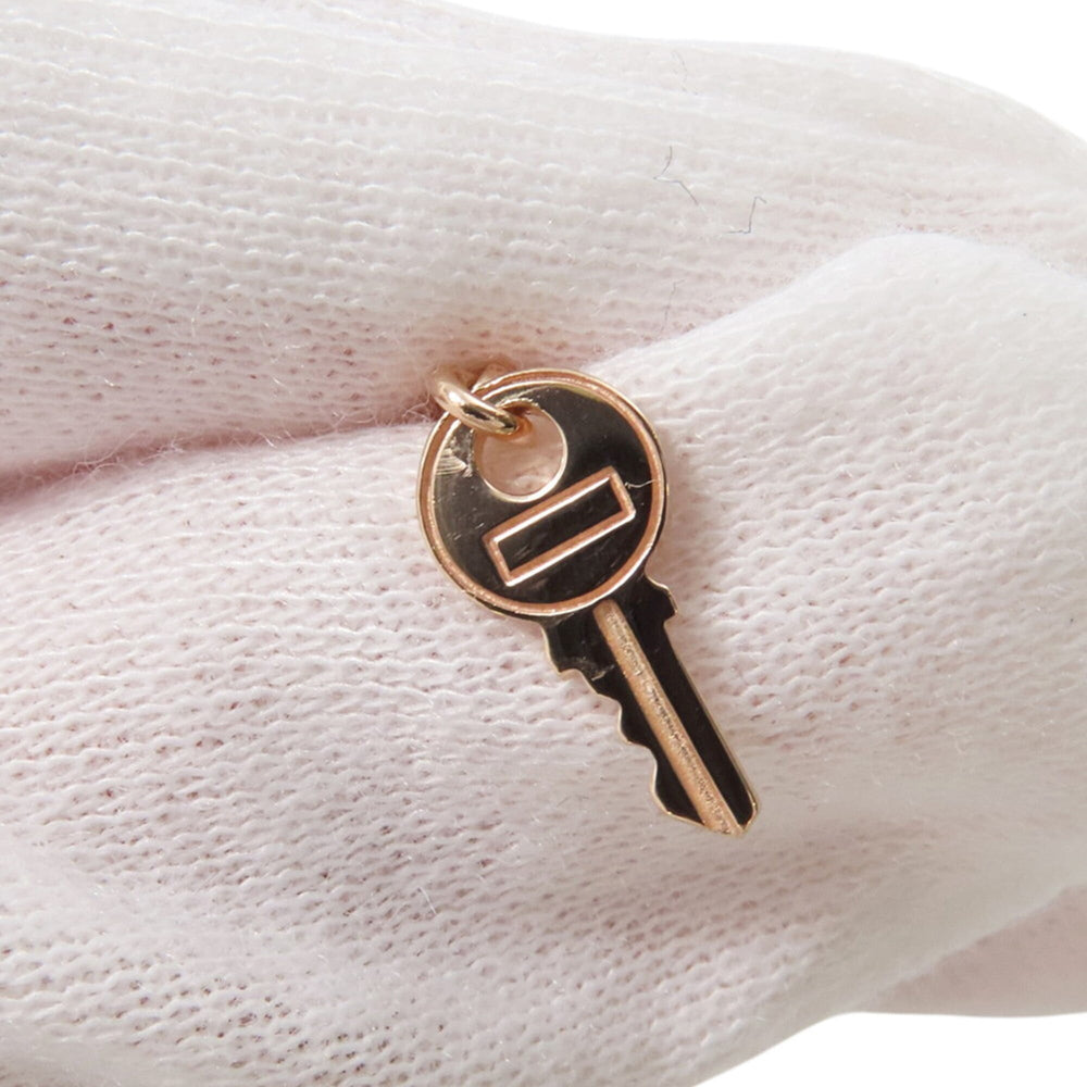Hermes Kelly Clochette PM Necklace with 104 Diamonds (0.53ct total) in 18K Pink Gold. HERMES pendant, diamond — Like New