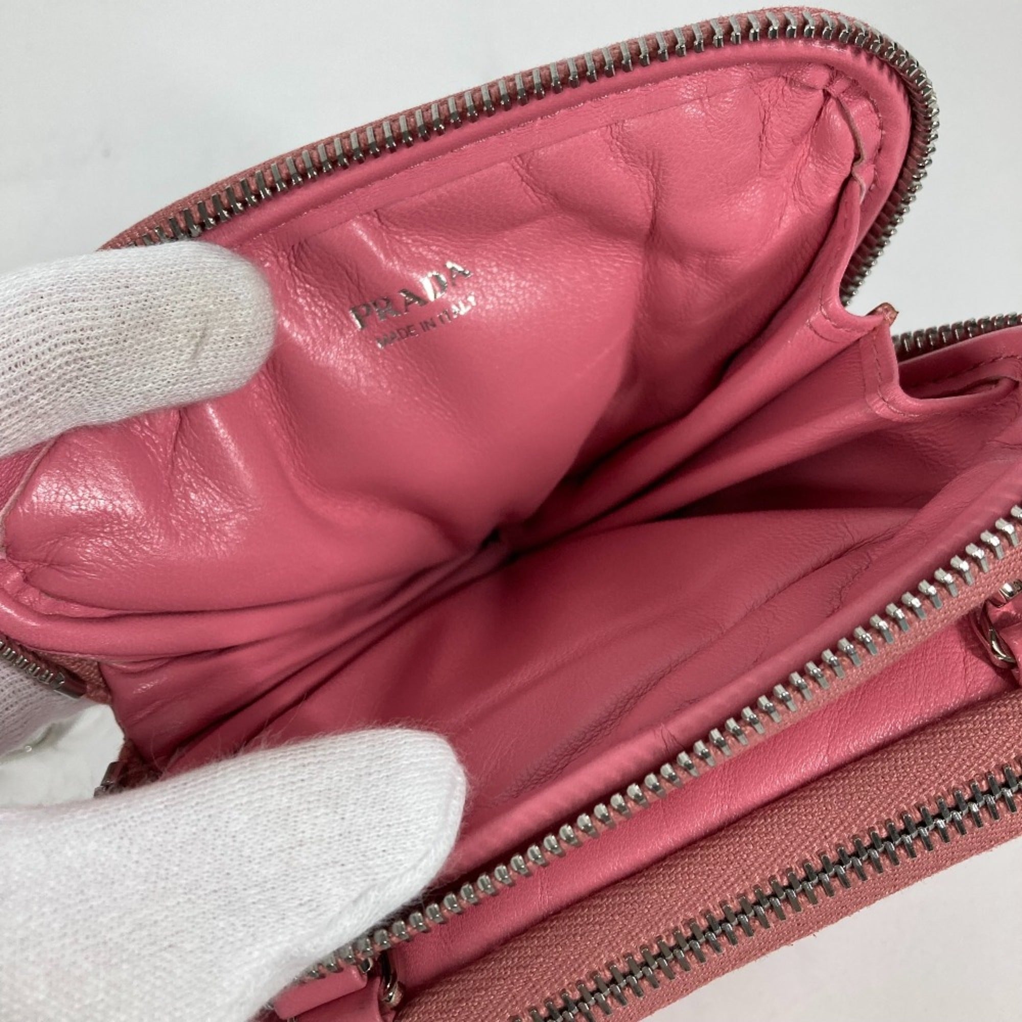 PRADA Chain Crossbody 3WAY Pochette Shoulder Bag pink — Like New