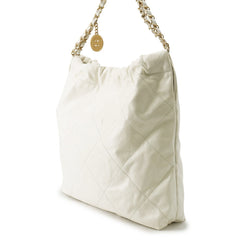 Chanel handbag CHANEL22 Matelassé Small Shiny Calf Leather AS3260 CHANEL White for women — Like New