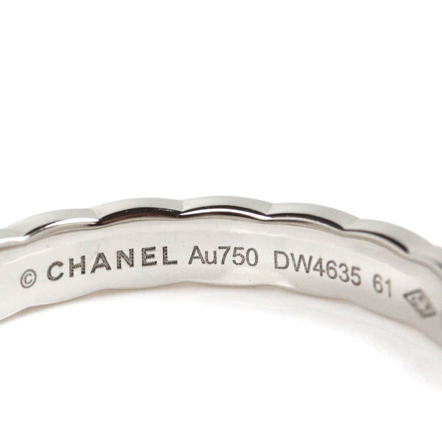 CHANEL K18WG White Gold Coco Crush Ring J11793 Size 20 61 4.5g Men's