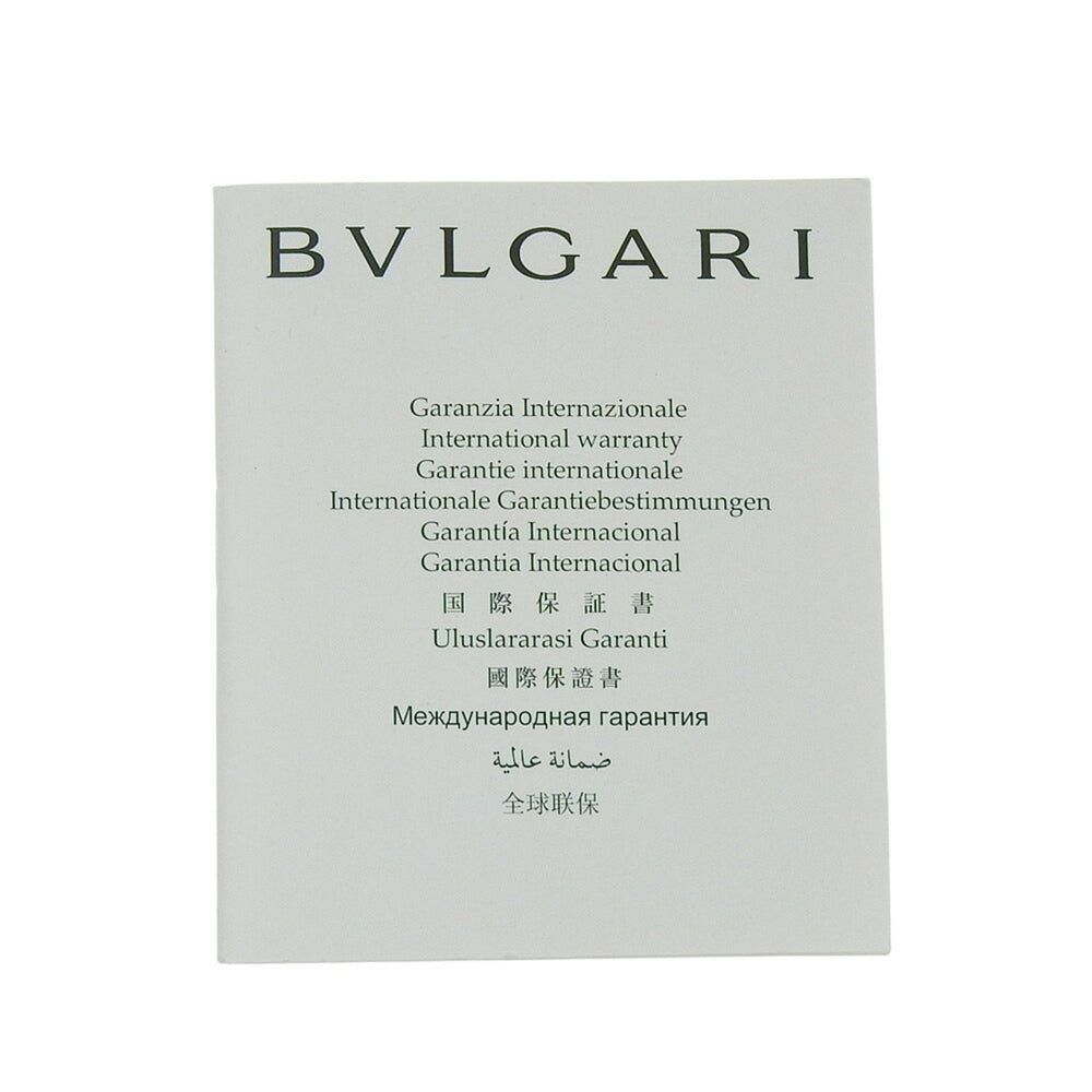 BVLGARI Bzero1 Watch, BZ35S/BZ35WLSL, Stainless Steel and Leather, Quartz Movement, Analog Display, White Dial, Women's — Very Good