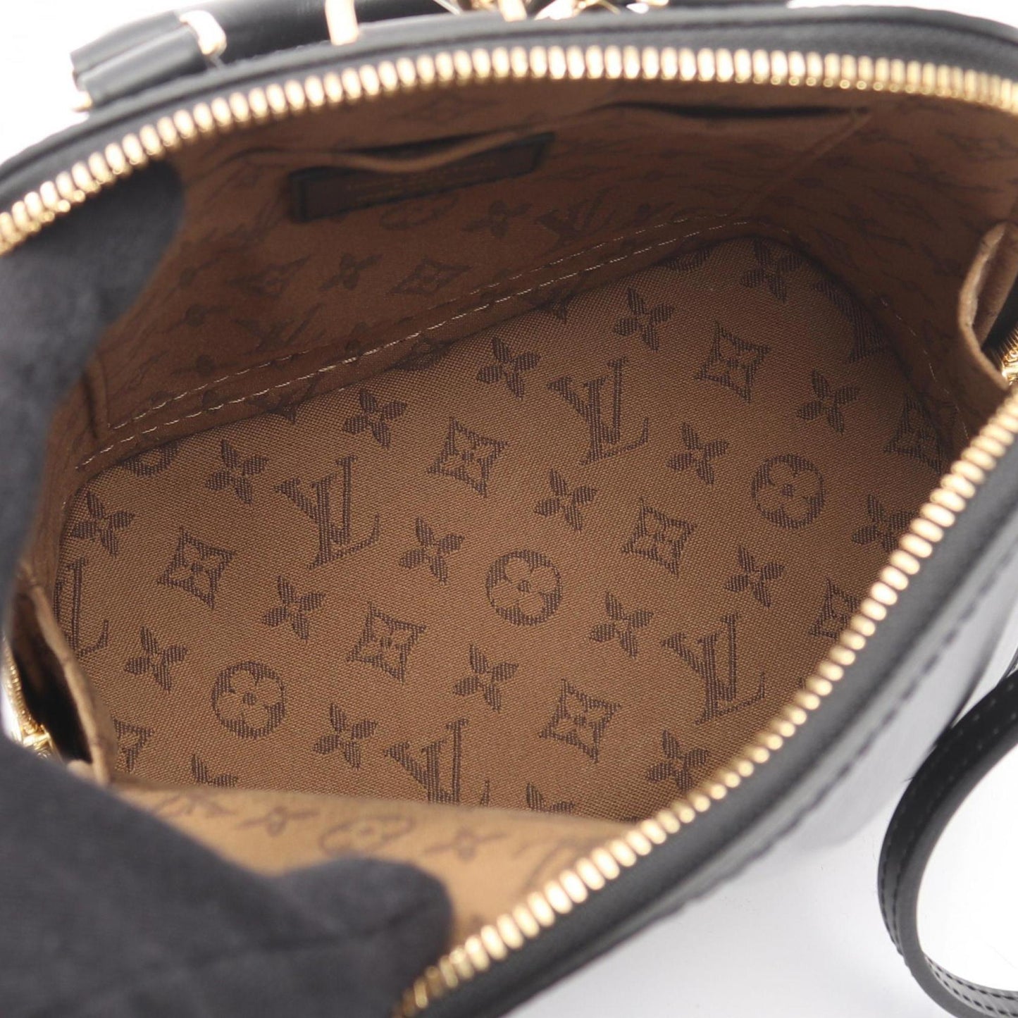 Louis Vuitton Alma Backpack, Epi Leather, Black, M25103, Women's