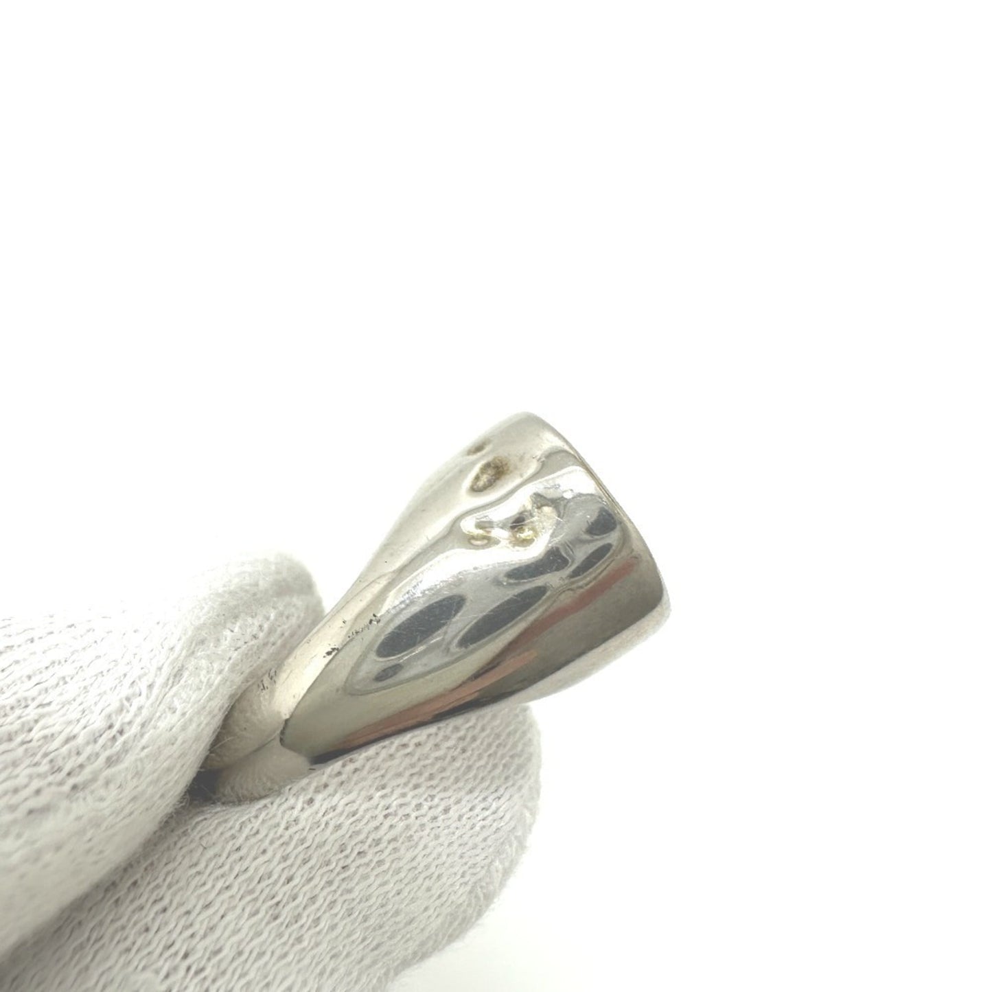 Christian Dior Dior CD Fashion Accessory Jewelry Cursive Ring, Women's, Silver