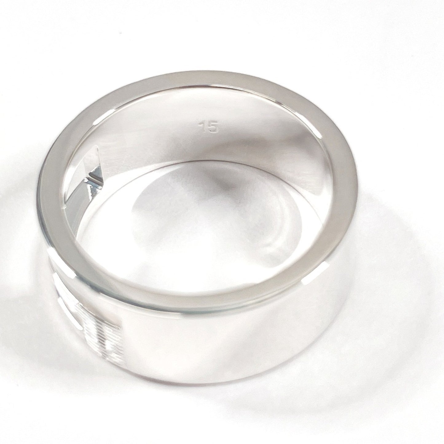 GUCCI Gucci Branded Cutout G Ring, Silver 925, Size 14, Silver, Women's, F4014017