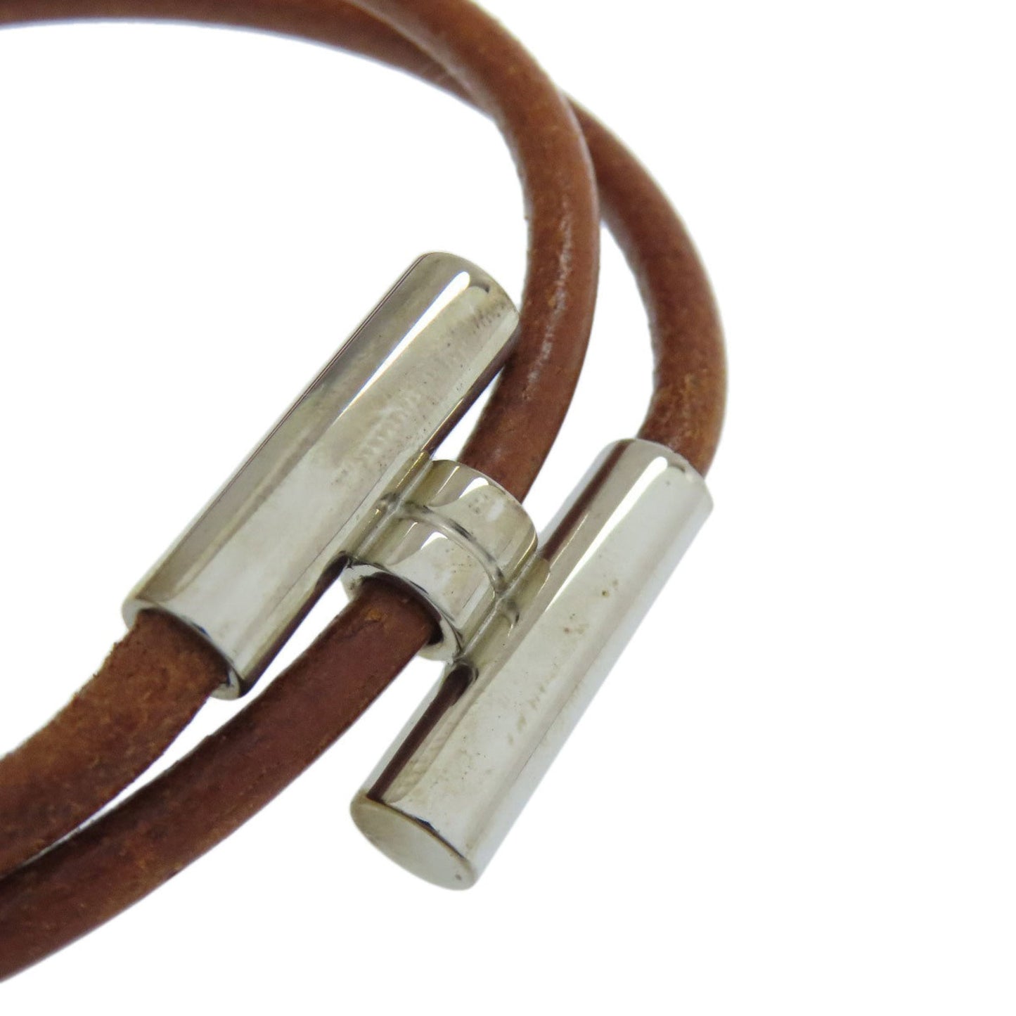 Hermes Hermès Tourni Bracelet in Metal and Leather for Women
