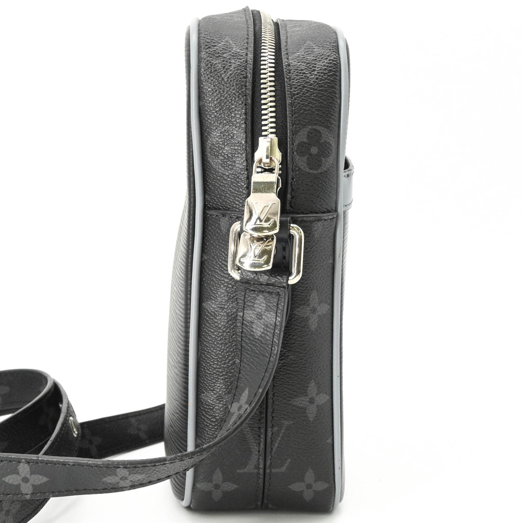LOUIS VUITTON Louis Vuitton Danube PM Shoulder Bag Epi Monogram Eclipse Black Navy M53421 — Like New
