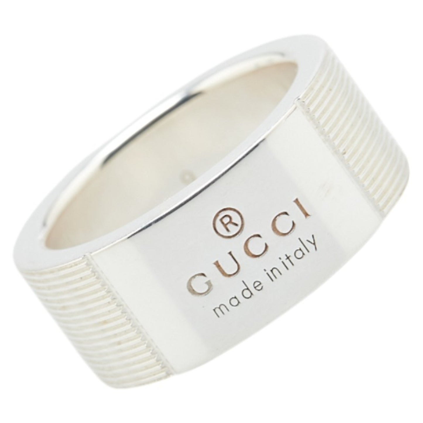 Gucci Logo Ring #9 SV925 Silver Women's GUCCI