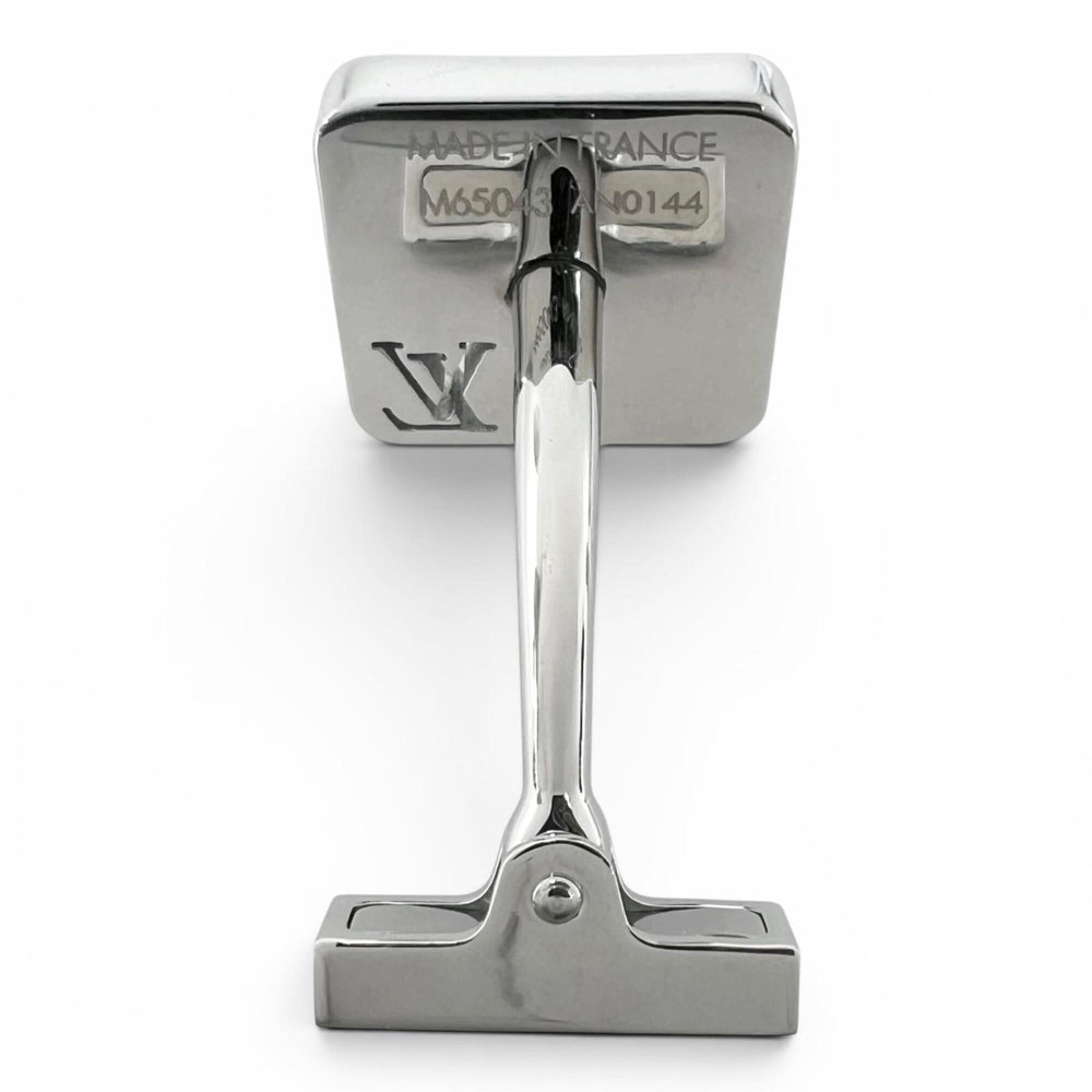 LOUIS VUITTON M65043 Bouton de Manchette Champs-Élysées Cufflinks, Silver, Made in France, Men's — Like New
