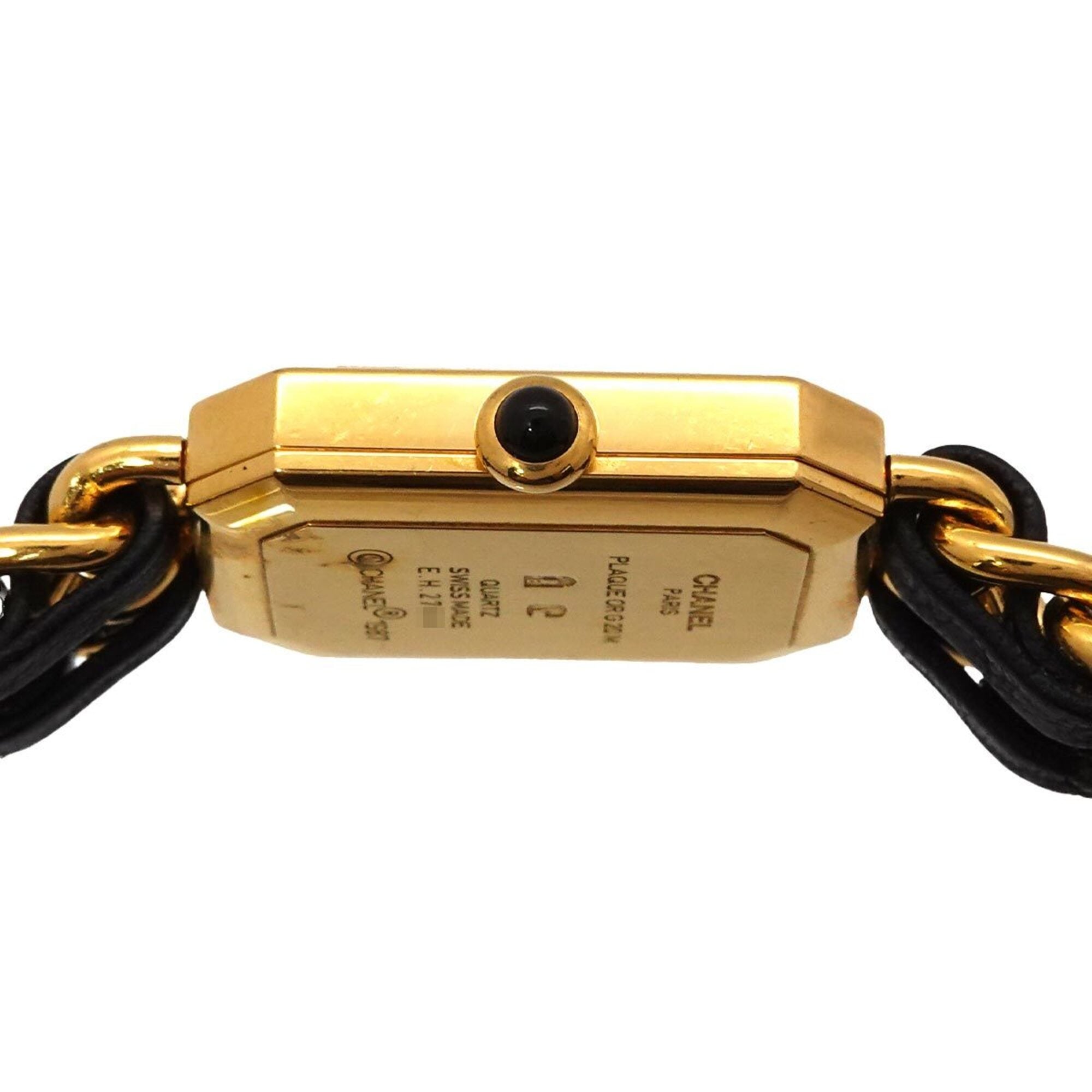 Chanel Premiere H0001 Women's Watch, Size M, Black & Gold, Quartz Movement — Very Good