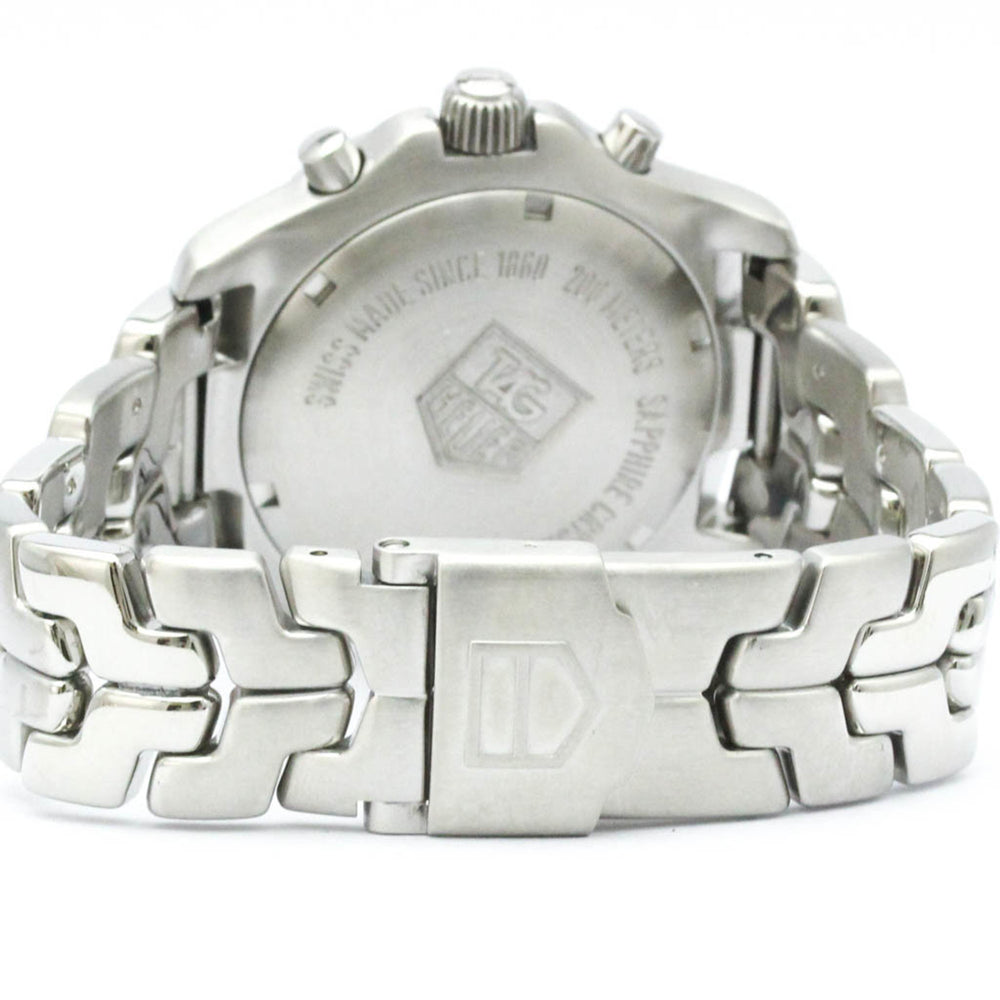 TAG HEUER Link Chronograph Steel Quartz Mens Watch CT1112 Polished — Very Good