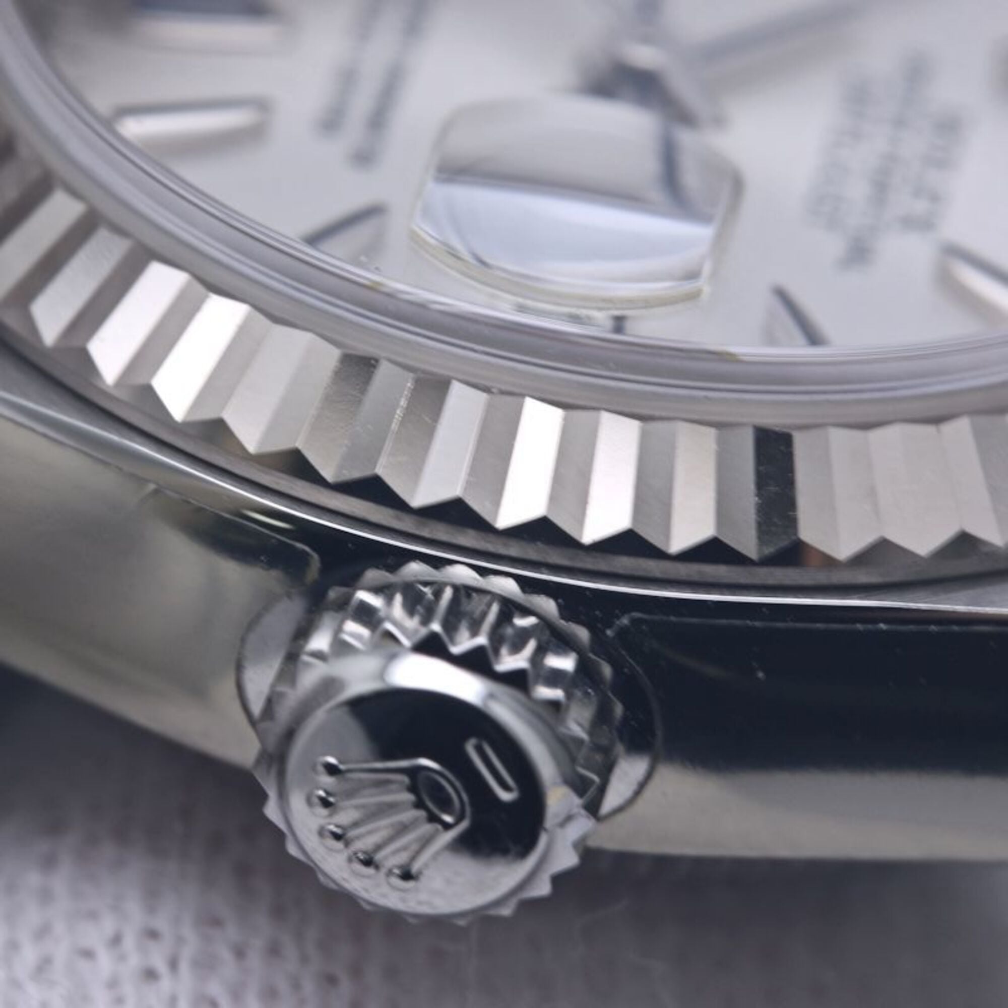 ROLEX Datejust Sapphire 2P 79174 Women's Watch 18K White Gold x Stainless Steel 40301 — Like New