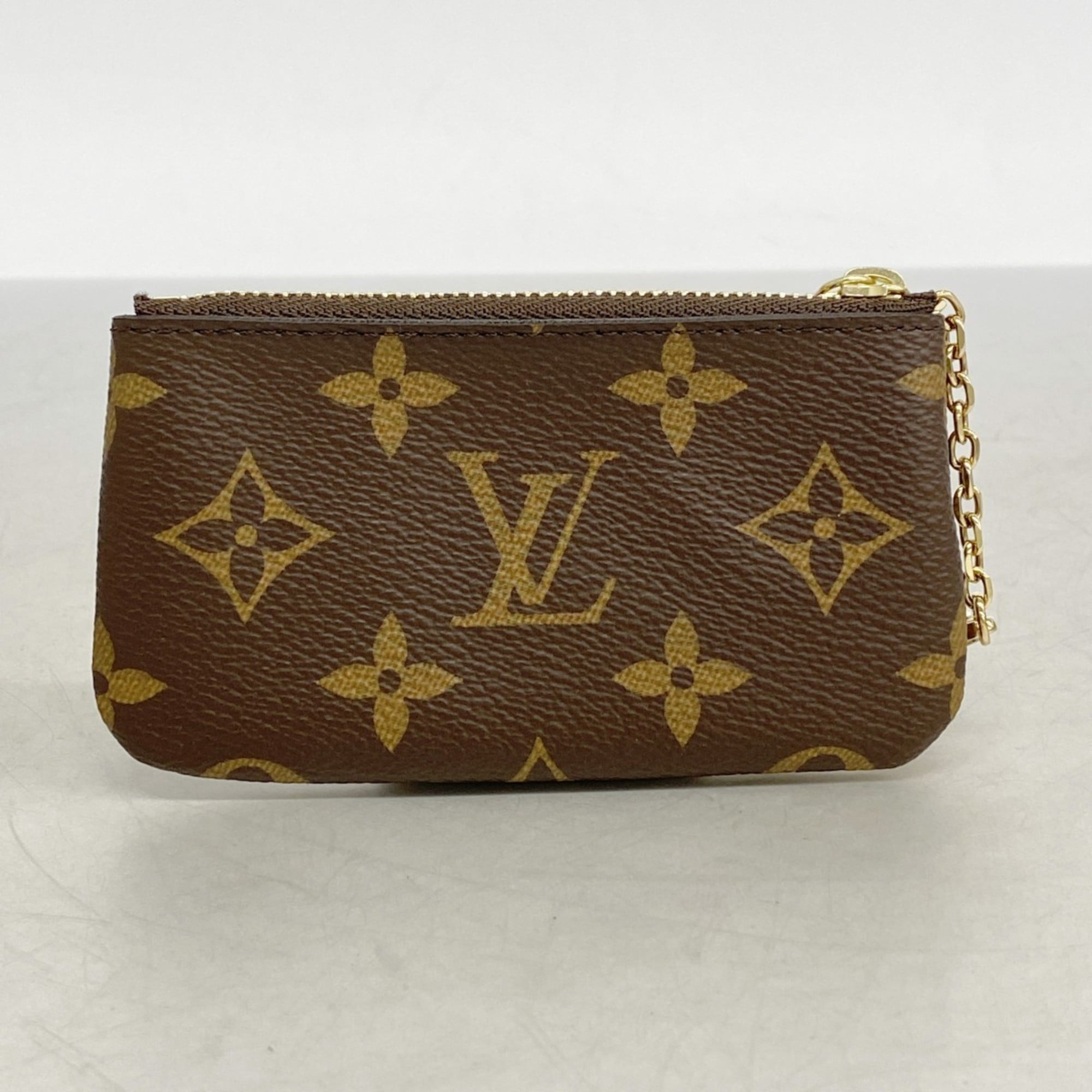 Louis Vuitton Monogram Pochette Cle Wallet/Coin Case M62650 Brown Men's/Women's