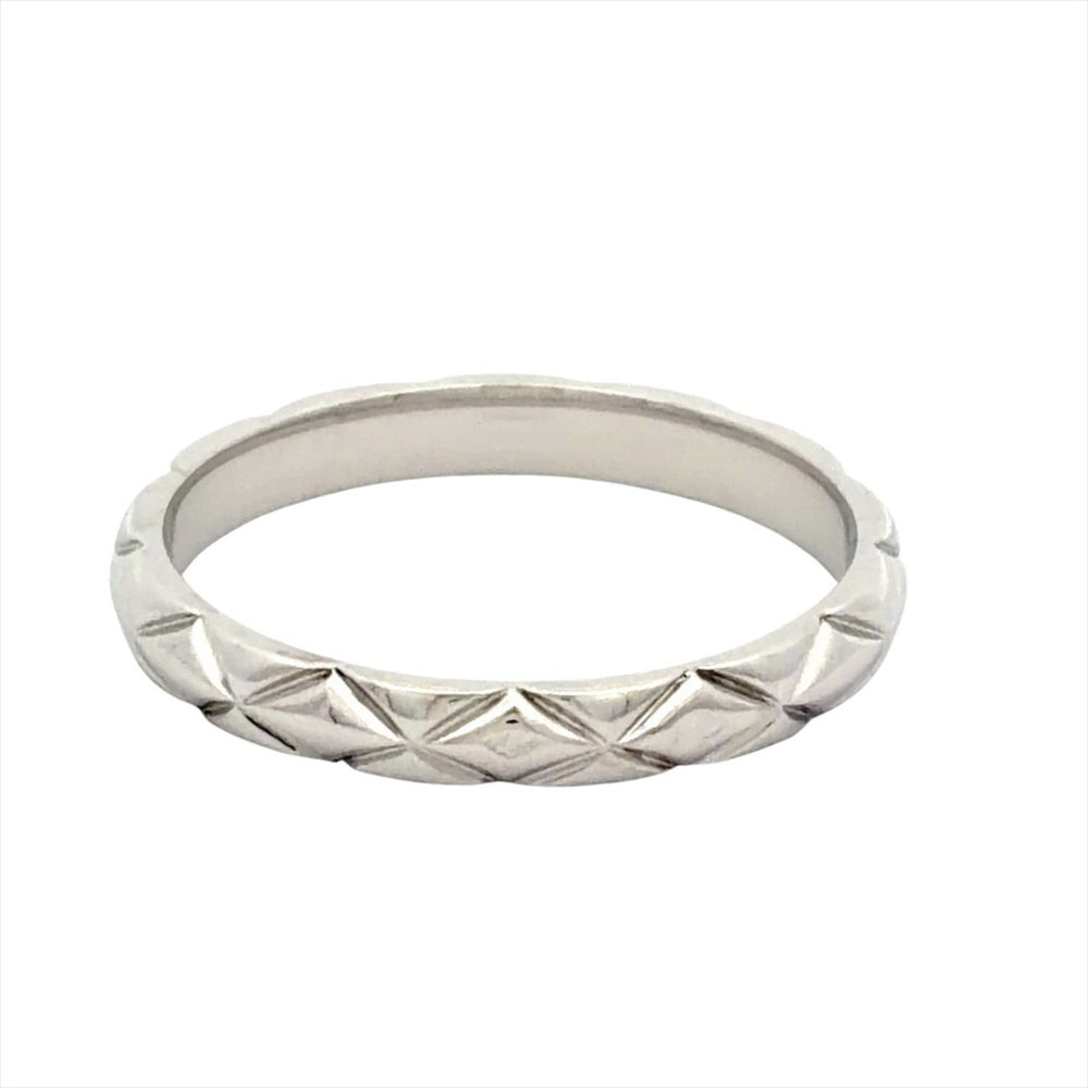 Chanel Coco Crush 3-Diamond Ring, Size #50, Platinum 950, 2.9g, Women's Ring — Like New