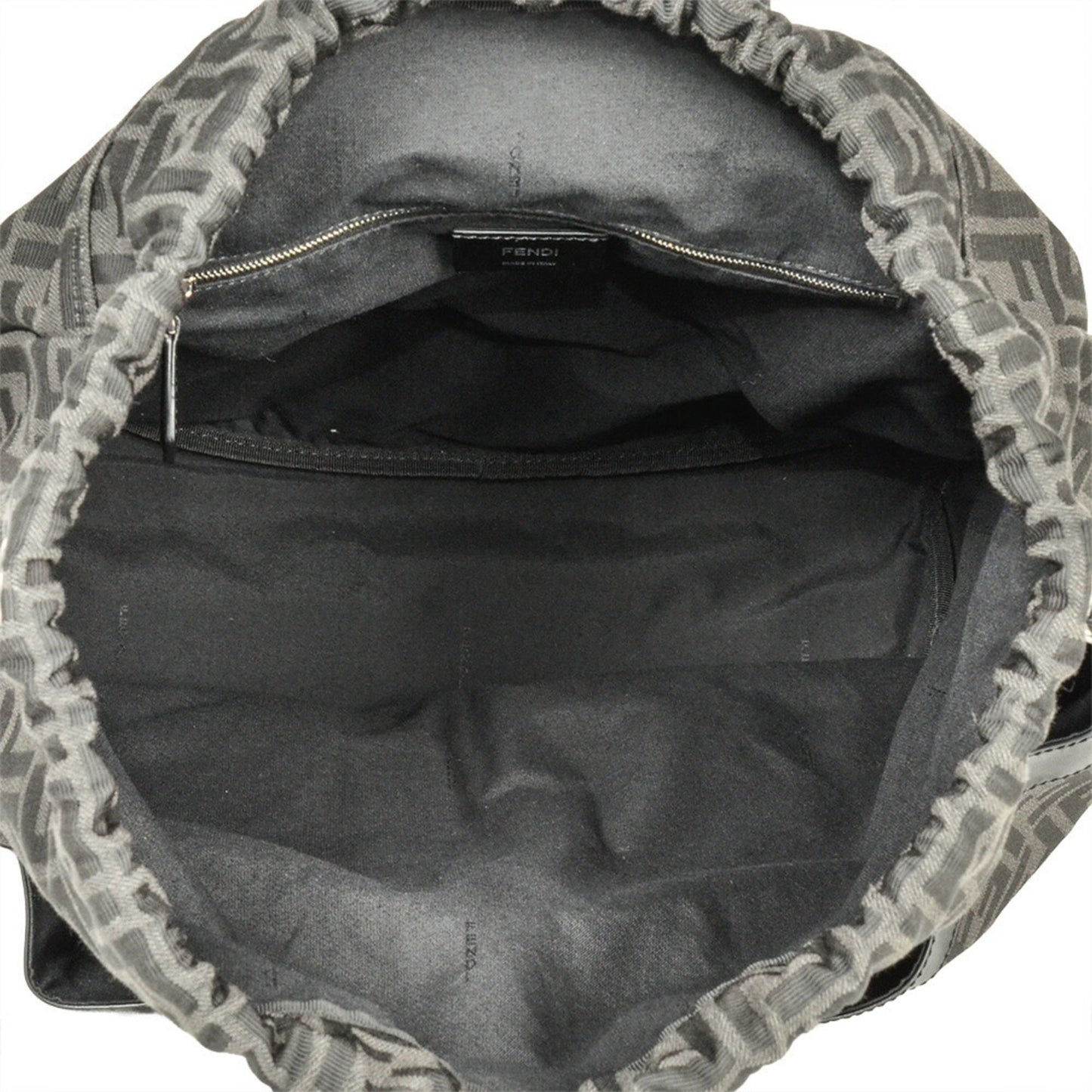 Fendi Strike Large Zucca Backpack 7VZ056AG0MF0NPN Black FF Jacquard