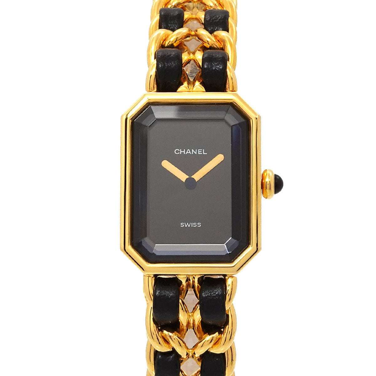 Chanel Premiere Large Size H0001 Women's Watch Black Gold Quartz — Very Good