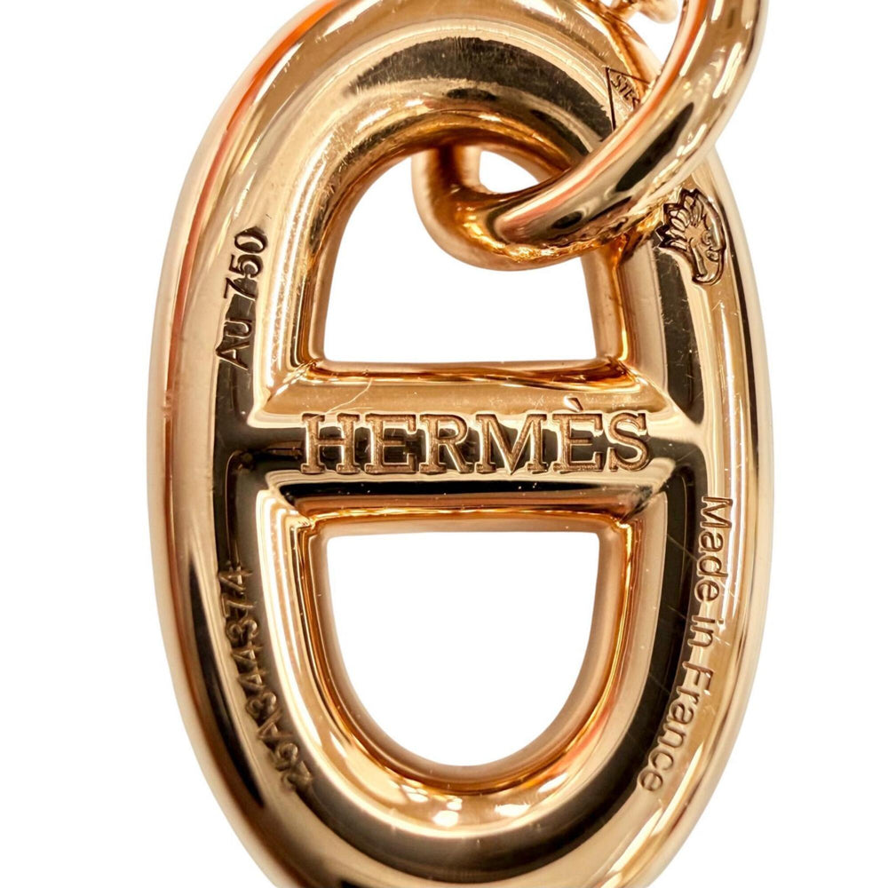 HERMES Farandole PM Chaine d'Ancre 750 (PG) Necklace, Pink Gold, Made in France, Weight 5.17g, Women's, Comes with Box. (25A344374) — Like New