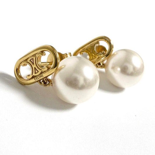 Celine Women's Les Perles Stud Earrings with Imitation Pearls