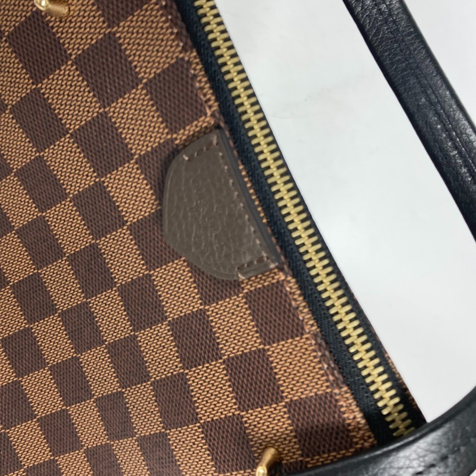 LOUIS VUITTON N41014 Damier Hyde Park Tote Bag Shoulder Canvas Women's Ebene Brown G-240625-20 — Like New