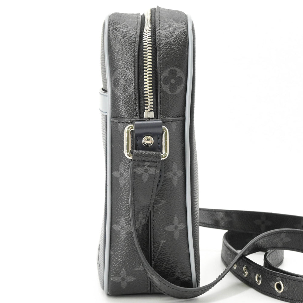 LOUIS VUITTON Louis Vuitton Danube PM Shoulder Bag Epi Monogram Eclipse Black Navy M53421 — Like New