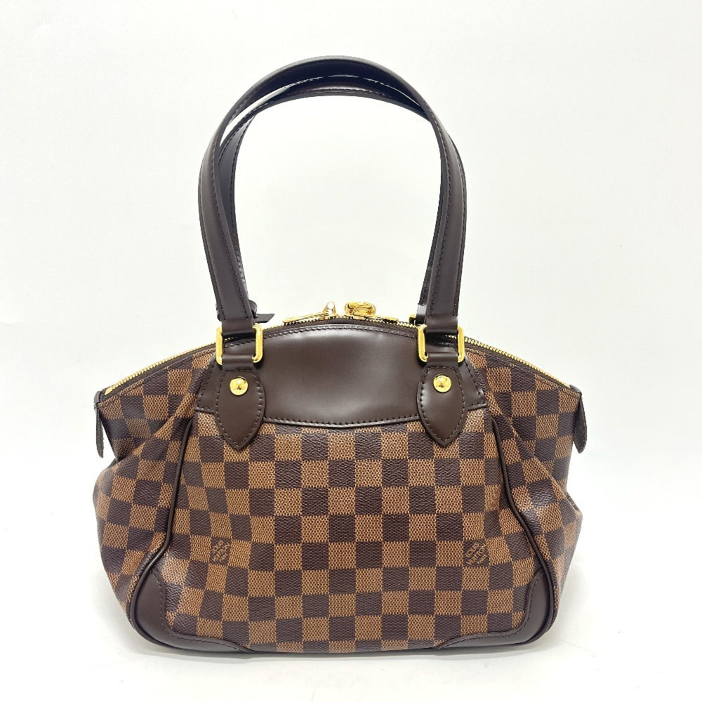 LOUIS VUITTON N41117 Verona PM Tote Bag Shoulder Damier Canvas Women's Ebene — Like New