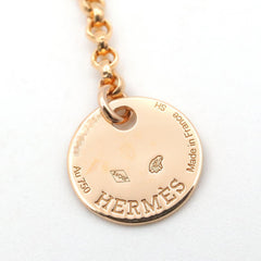 Hermes Kelly Clochette Small Bracelet PM Accessory 18KPG (Pink Gold) Diamond Women's Clear Gold Tone H220463B 00SH — Like New