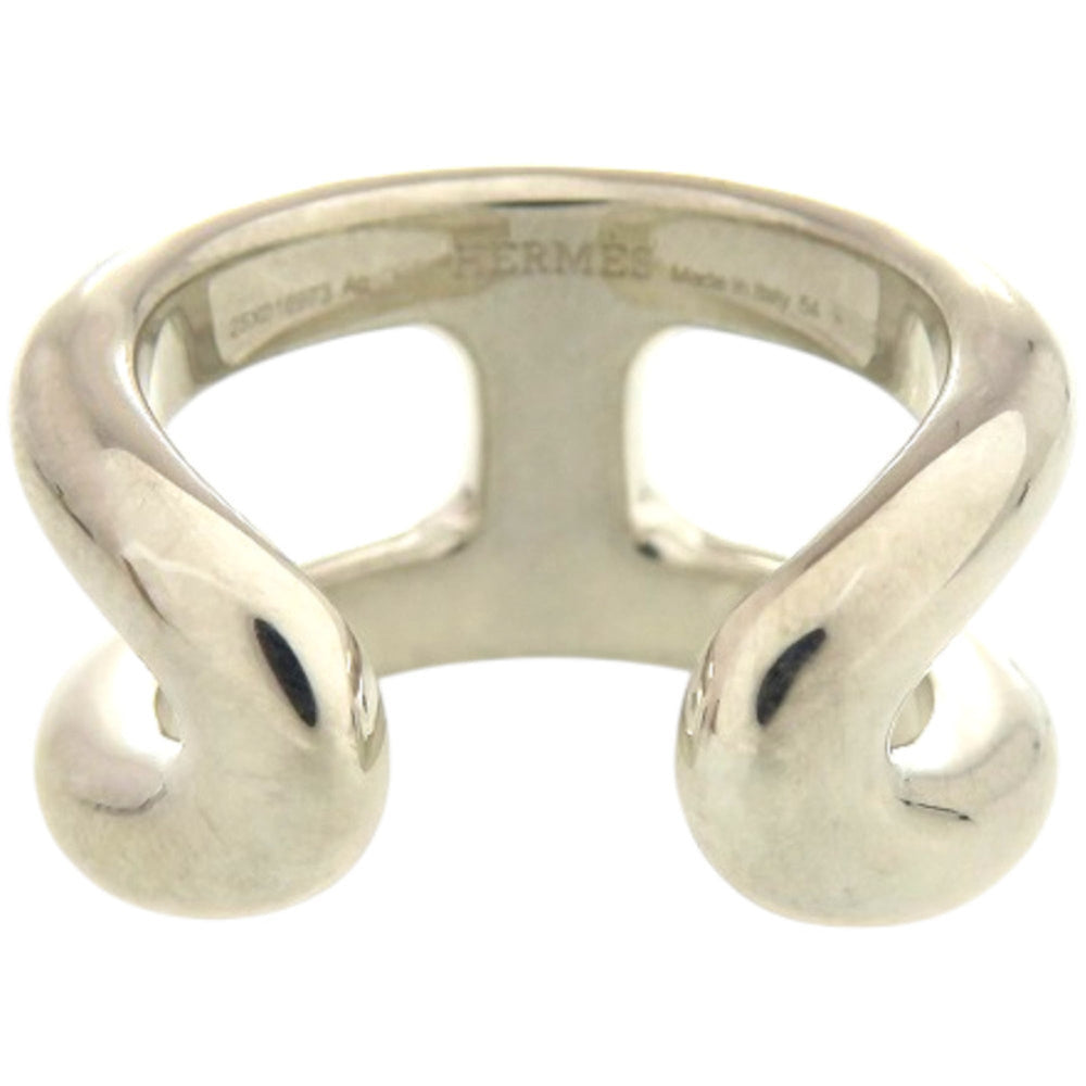 Like new Hermès Osmos PM 25X016973 sterling silver ring, size 12.5, 0581 HERMES — Like New