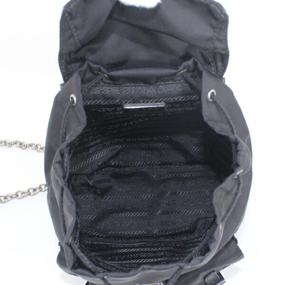 Prada PRADA Shoulder Bag Mini Backpack Nylon Black 1BH029 Women's NERO KM2805 — Like New